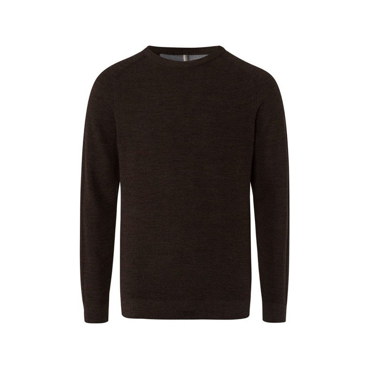 Brax Rundhalspullover V Pullover für Herren in unifarben (1-tlg)