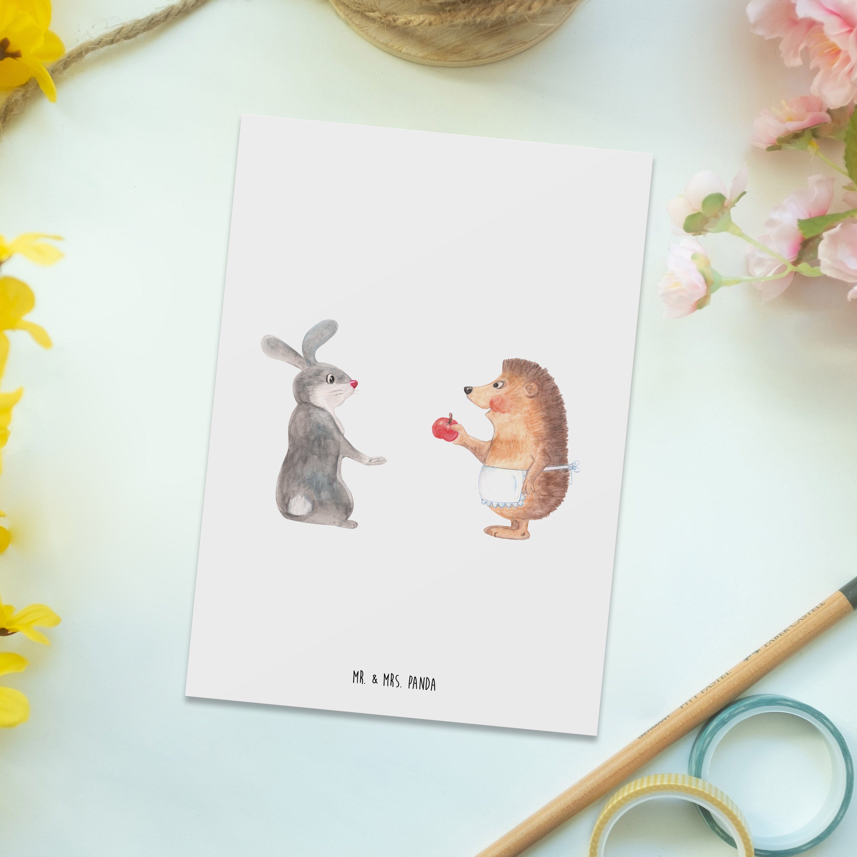 Schmerz Geschenk, nie Trennung - Postkarte Mr. ohne Weiß ist Geschenkkarte, - Panda Mrs. Liebe &