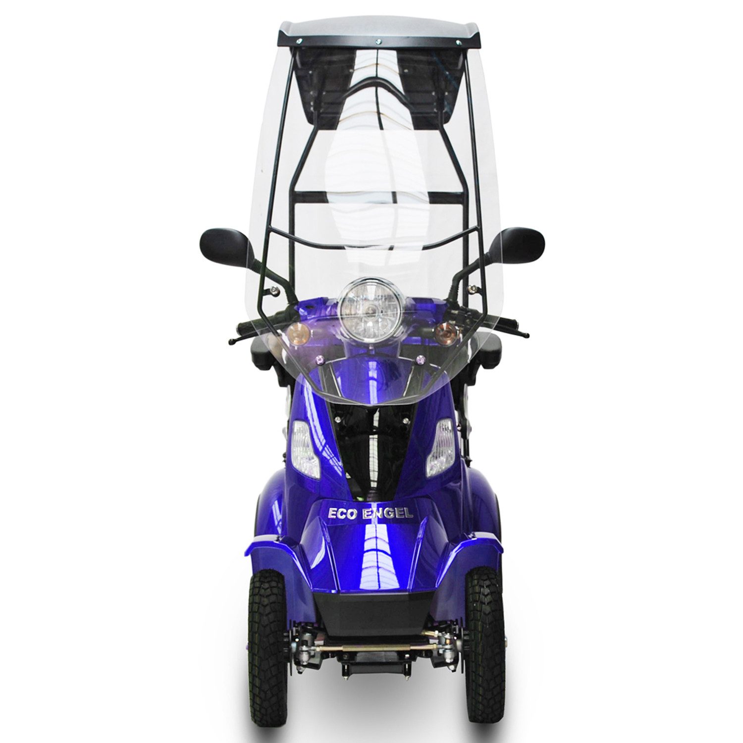 ECO ENGEL Elektromobil E-Scooter 4 Räder ECO ENGEL 510 Rot, 25 km/h mit Dach, Topcase und Dach
