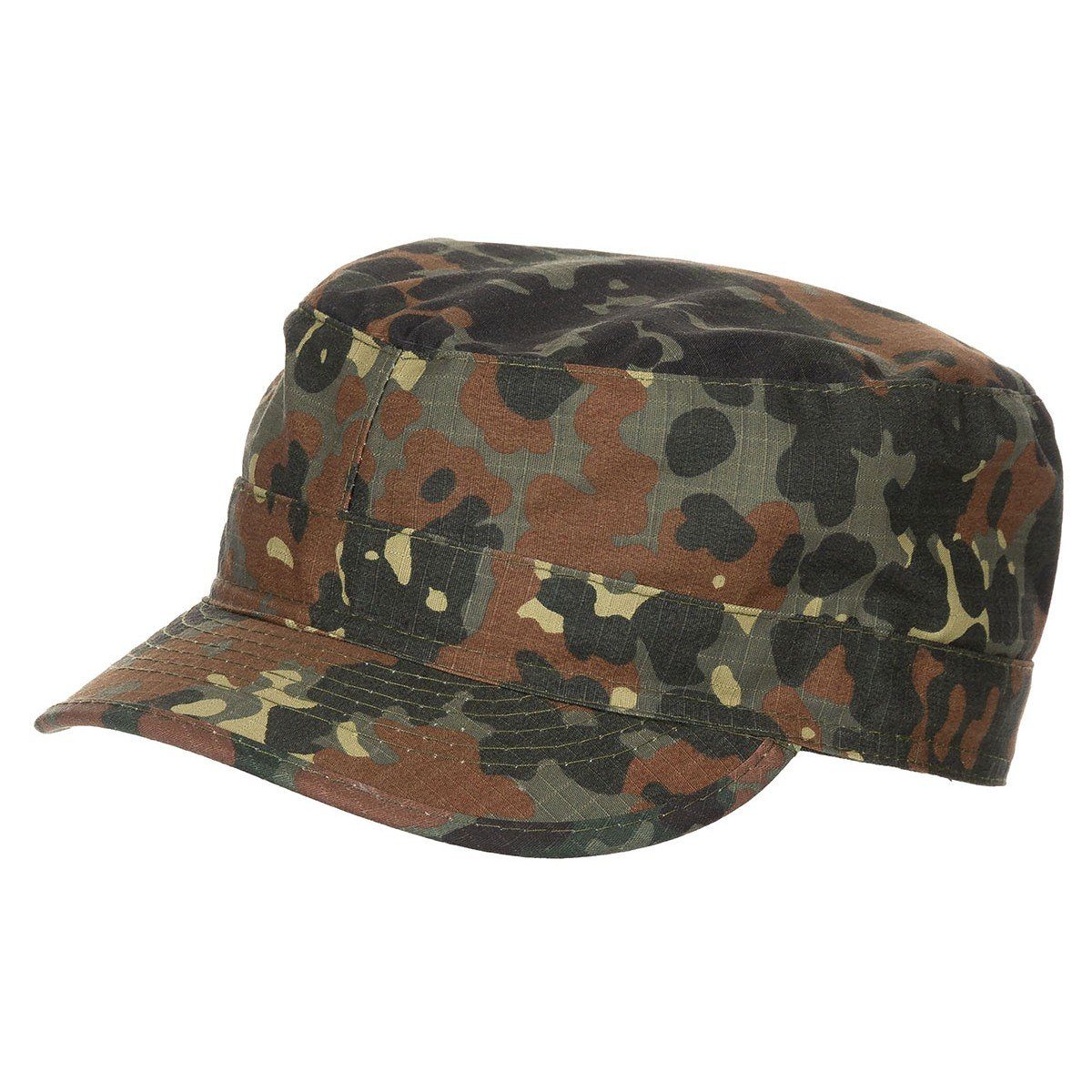 MFH Army Cap Army oder Outdoor BDU Feldmütze, Rip Stop, flecktarn S