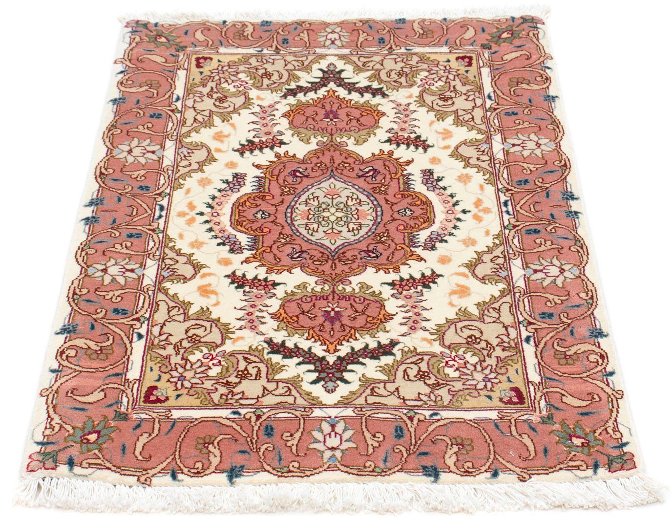 Wollteppich Nain Medaillon Rosso scuro 248 x 248 cm, morgenland, rund, Höhe: 10 mm, Unikat mit Zertifikat