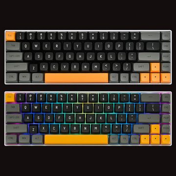 SOLIDEE RGB Hintergrundbeleuchtung Tastatur (Klonschaltern, Langlebigkeit und Stärke, glattes Oberflächengefühl)