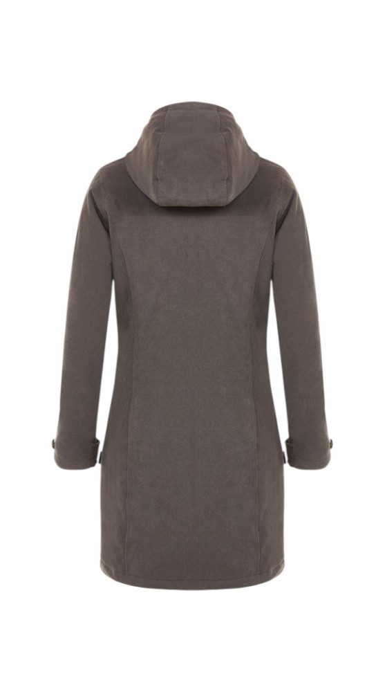 Elkline Wintermantel Glasgow Cord (winddicht, wasserdicht, warm) braun/stonegrau Damen