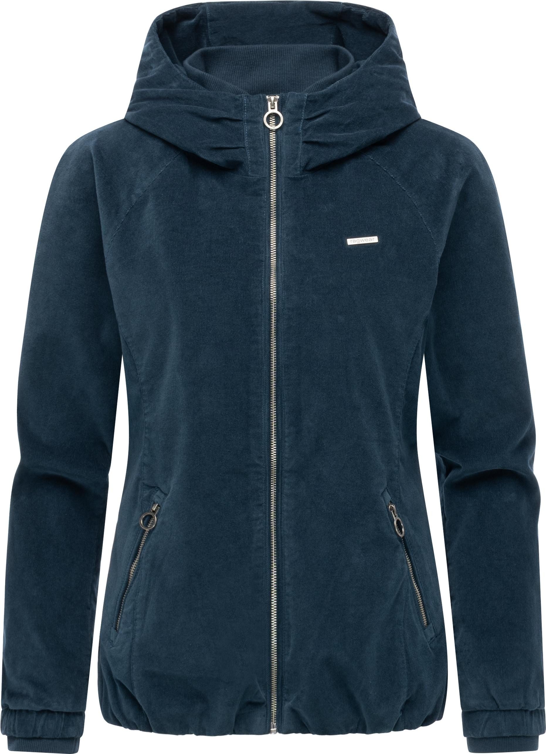 Ragwear Bomberjacke Dizzie Cordy YOUMODO Cordjacke mit verstellbarer Kapuze