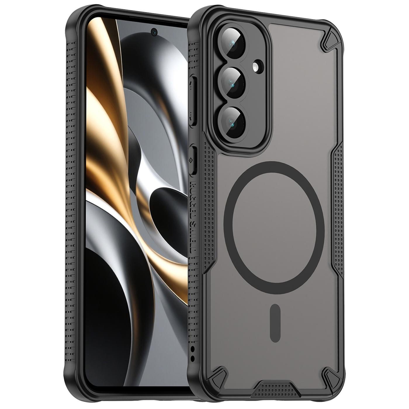 CoolGadget Handyhülle Defender Series Handy Hülle für Samsung Galaxy S25 FE 6,7 Zoll, Magsafe TPU Schlicht Robust Schutzhülle für Galaxy S25 FE Hülle