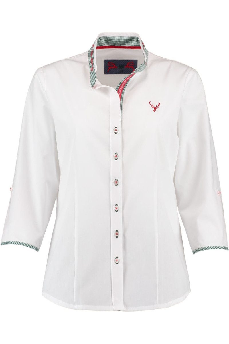 Orbis Textil GmbH & Co. KG Trachtenbluse Trachtenbluse - DEBORA - weiß – Bild 3 von 5