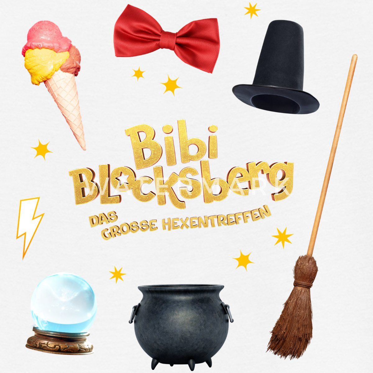 Spreadshirt T-Shirt Bibi Blocksberg Film Mit Hexenzubehör Und Logo Teenager T-Shirt (1-tlg)