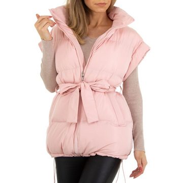 Ital-Design Winterjacke Damen Freizeit Gefüttert Winterjacke in Rosa