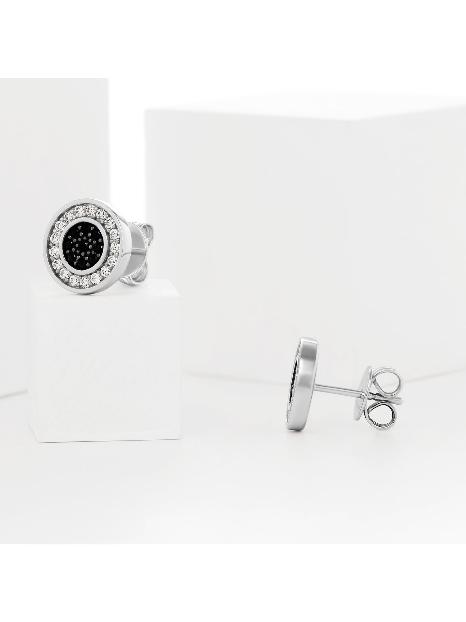 JETTE Paar Ohrstecker JETTE Damen-Ohrstecker 925er Silber 34 Zirkonia, ESSENCE