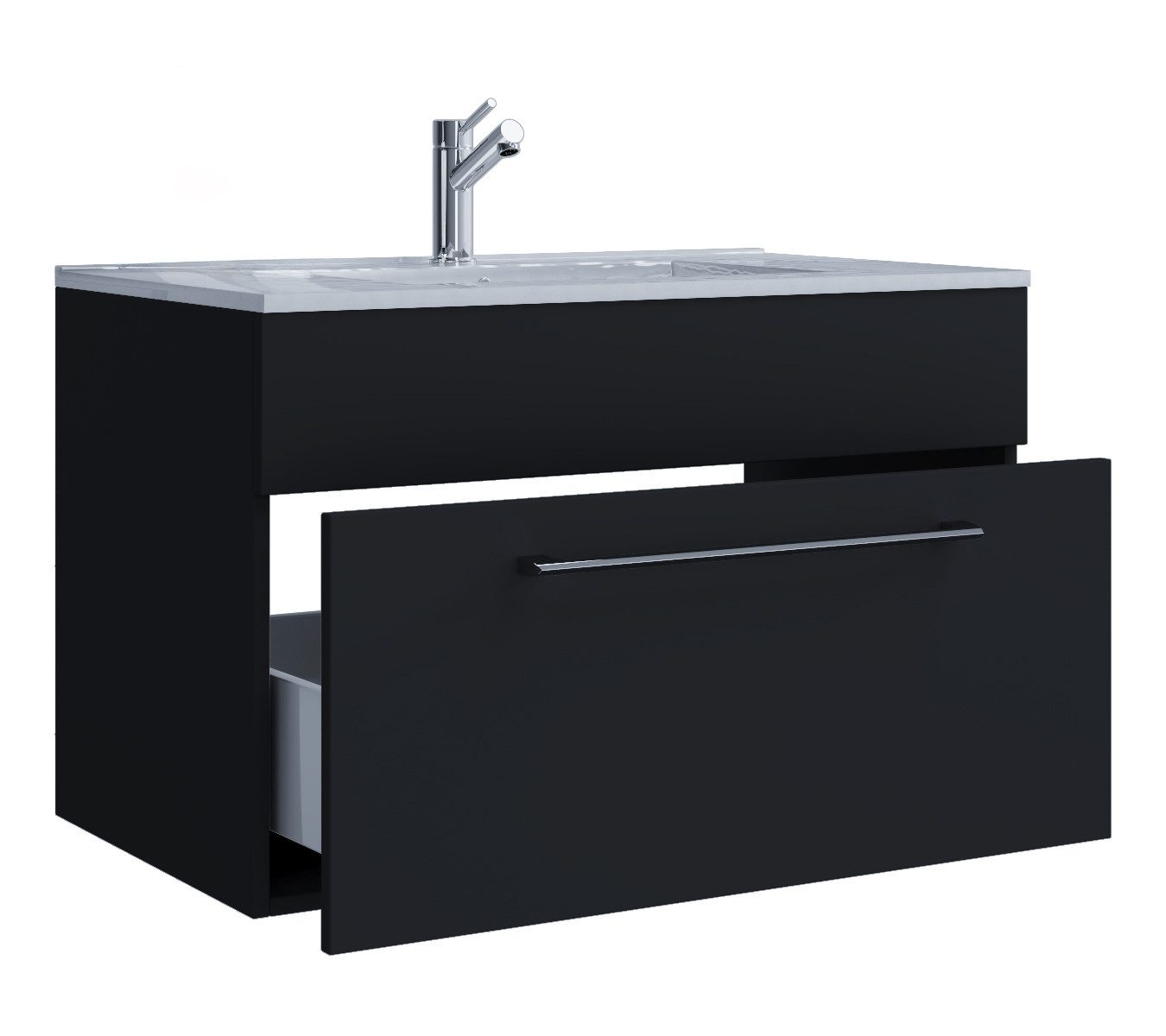 VCM Waschtisch 2 teilig Badmöbel-Set Waschplatz Badinos (Set, 2-St., 1x Unterschrank 1x Waschbecken)