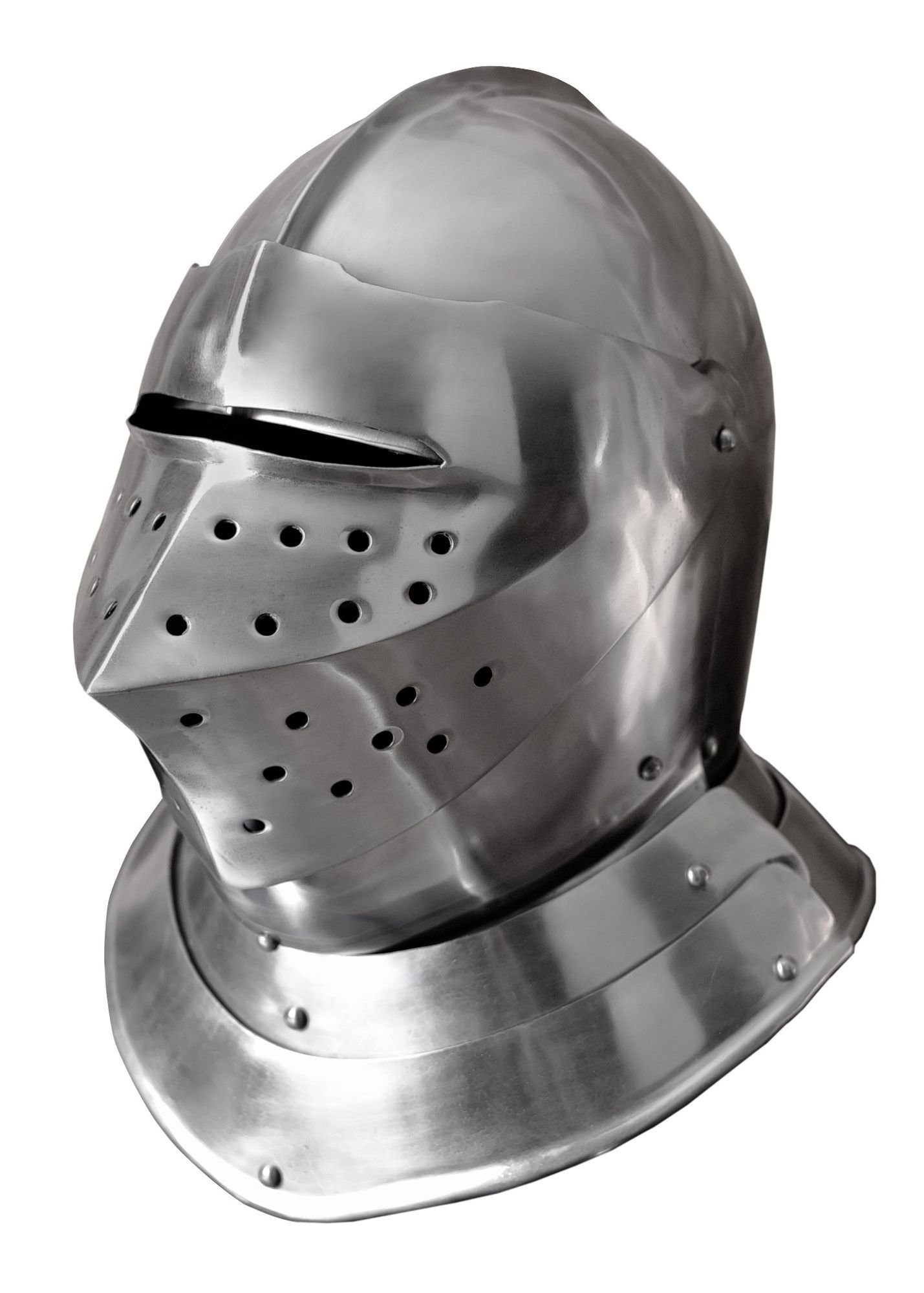Ritter-Kostüm Geschlossener Helm, englischer Stil, 16. Jahrhundert