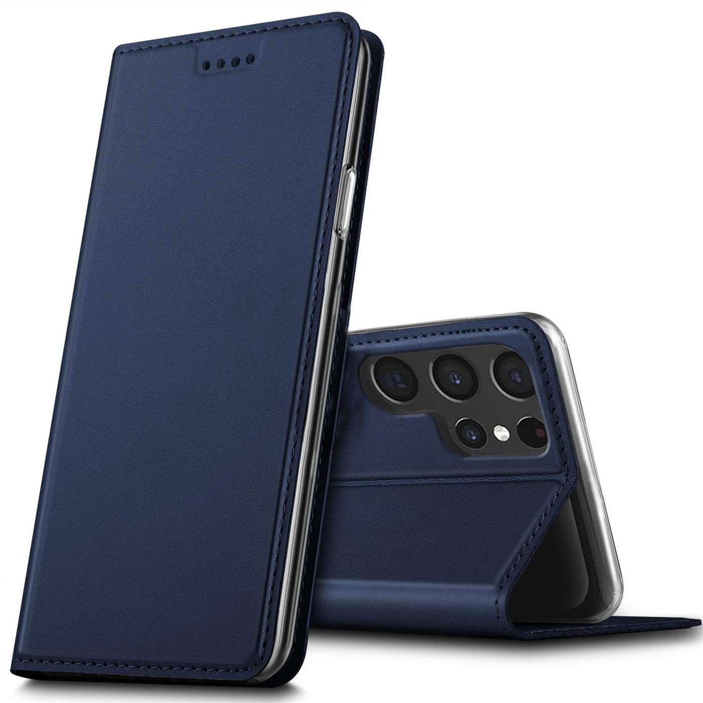 CoolGadget Handyhülle Klapptasche Wallet Kartenfach für Samsung Galaxy S23 Ultra 6,8 Zoll, Ultra Slim Flip Case Hülle Klapphülle Cover Schutzhülle