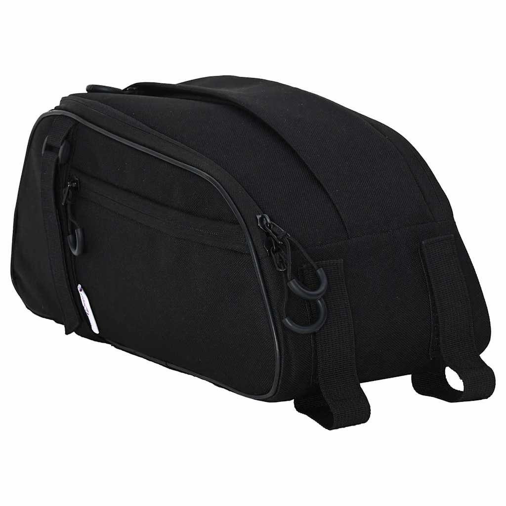 vidaXL Fahrradsattel Fahrradtasche Schwarz 38 x 16 x 16 cm Polyester (1-tlg)