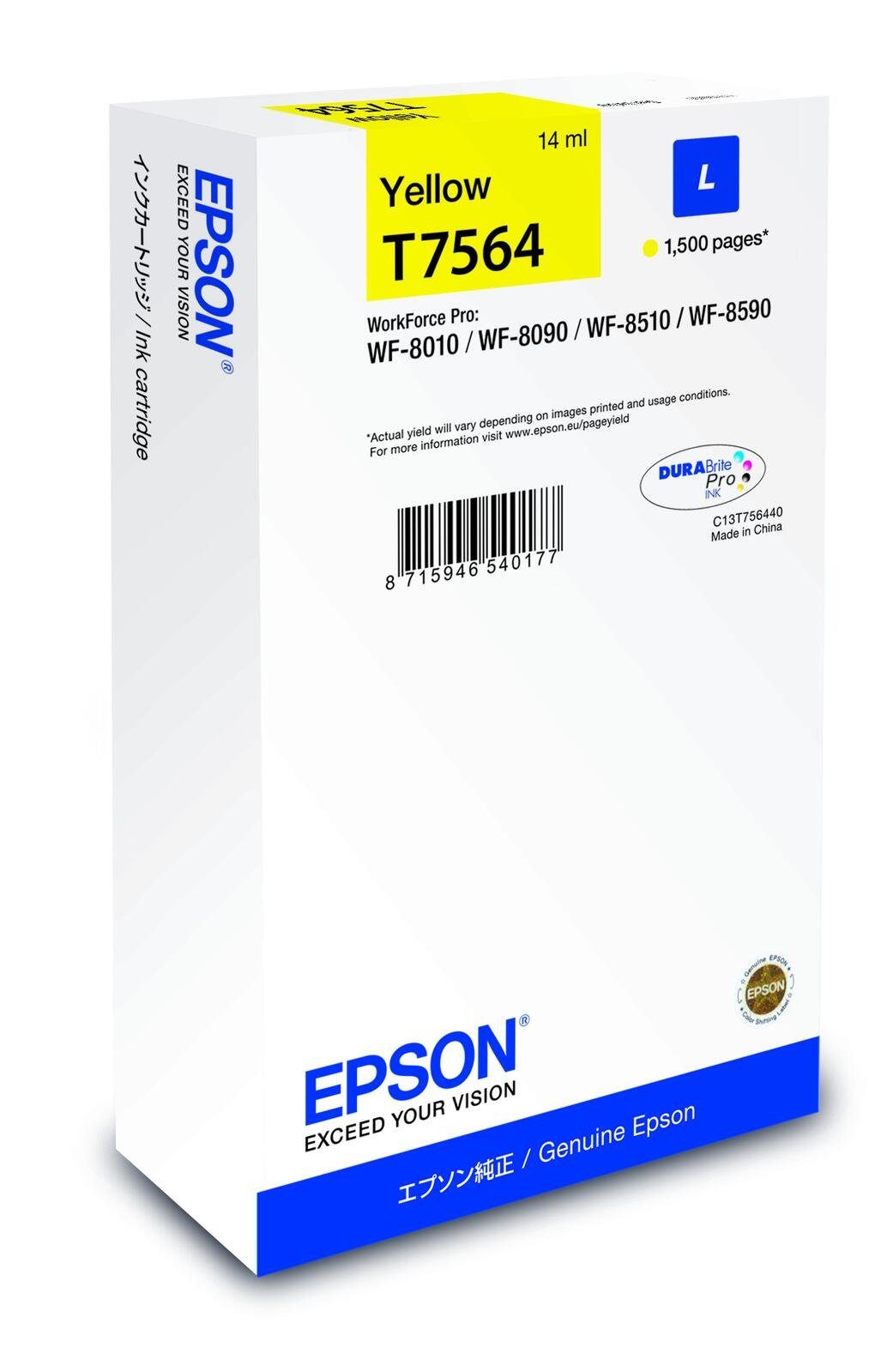 Epson Epson T7564L Druckerpatrone gelb Tintenpatrone
