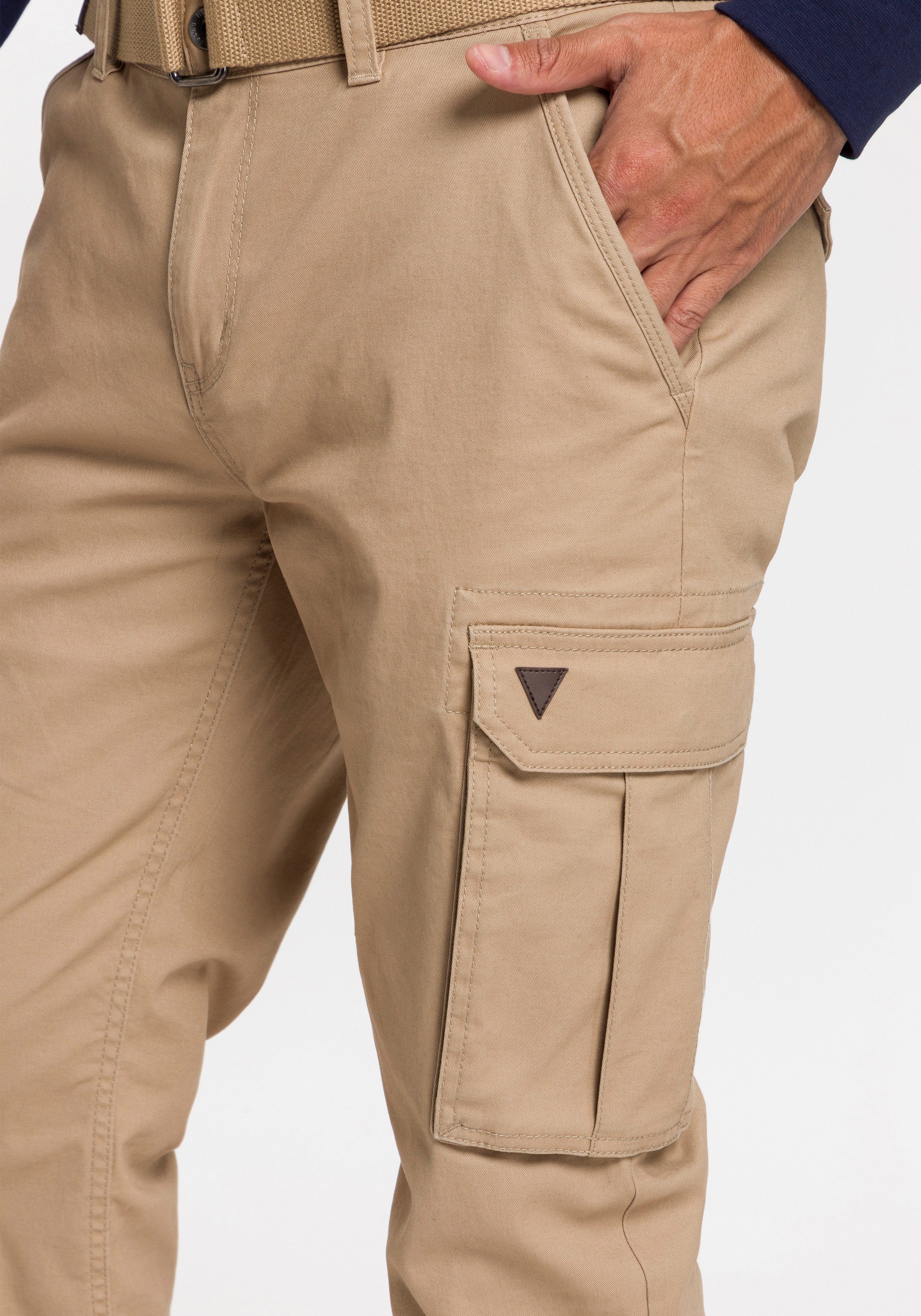 H.I.S Cargohose (Set, 2-tlg., mit abnehmbarem Gürtel)