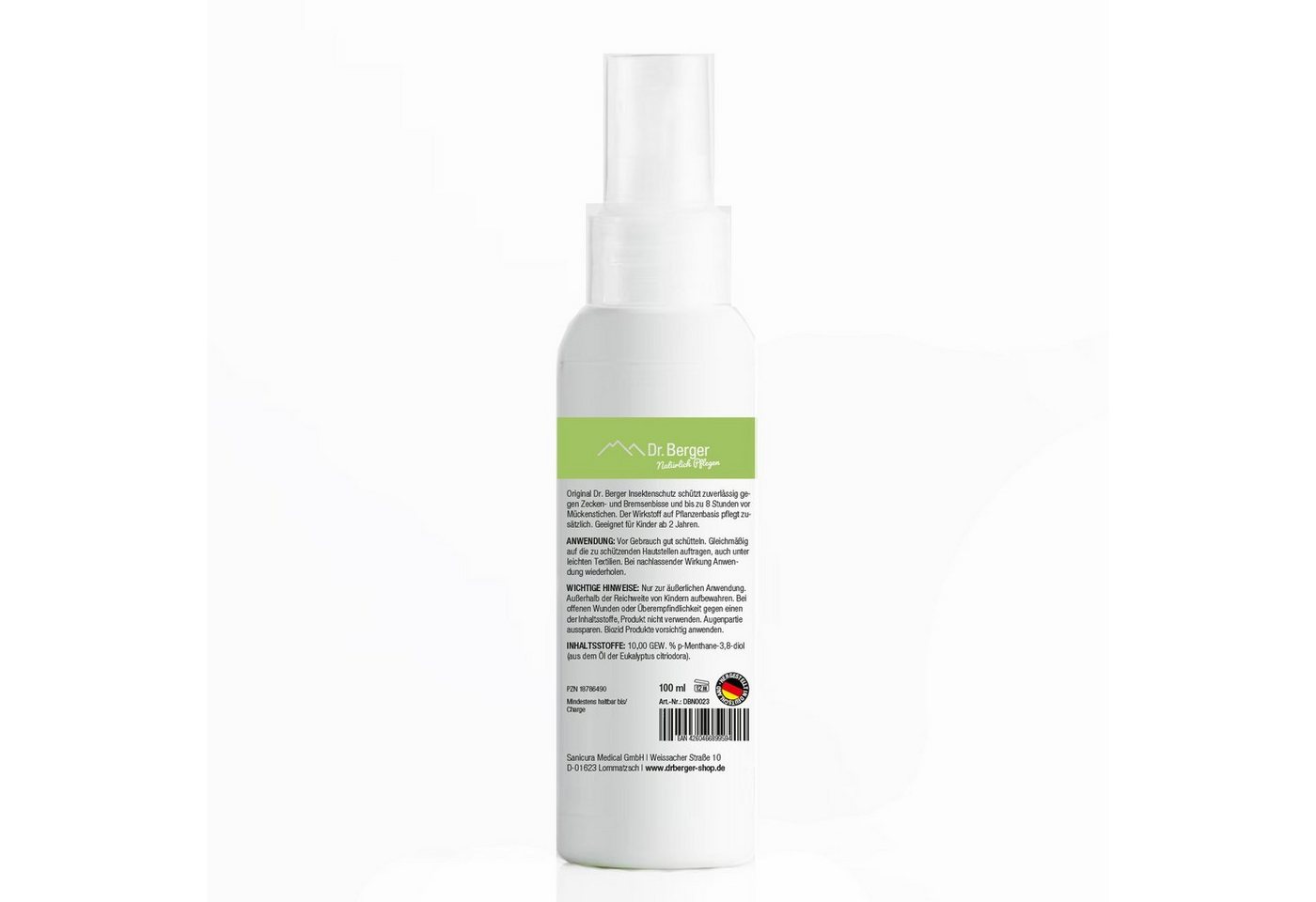Thumbnail - Dr. Berger Insektenspray Insektenschutz Hautspray, 100 ml, vegan