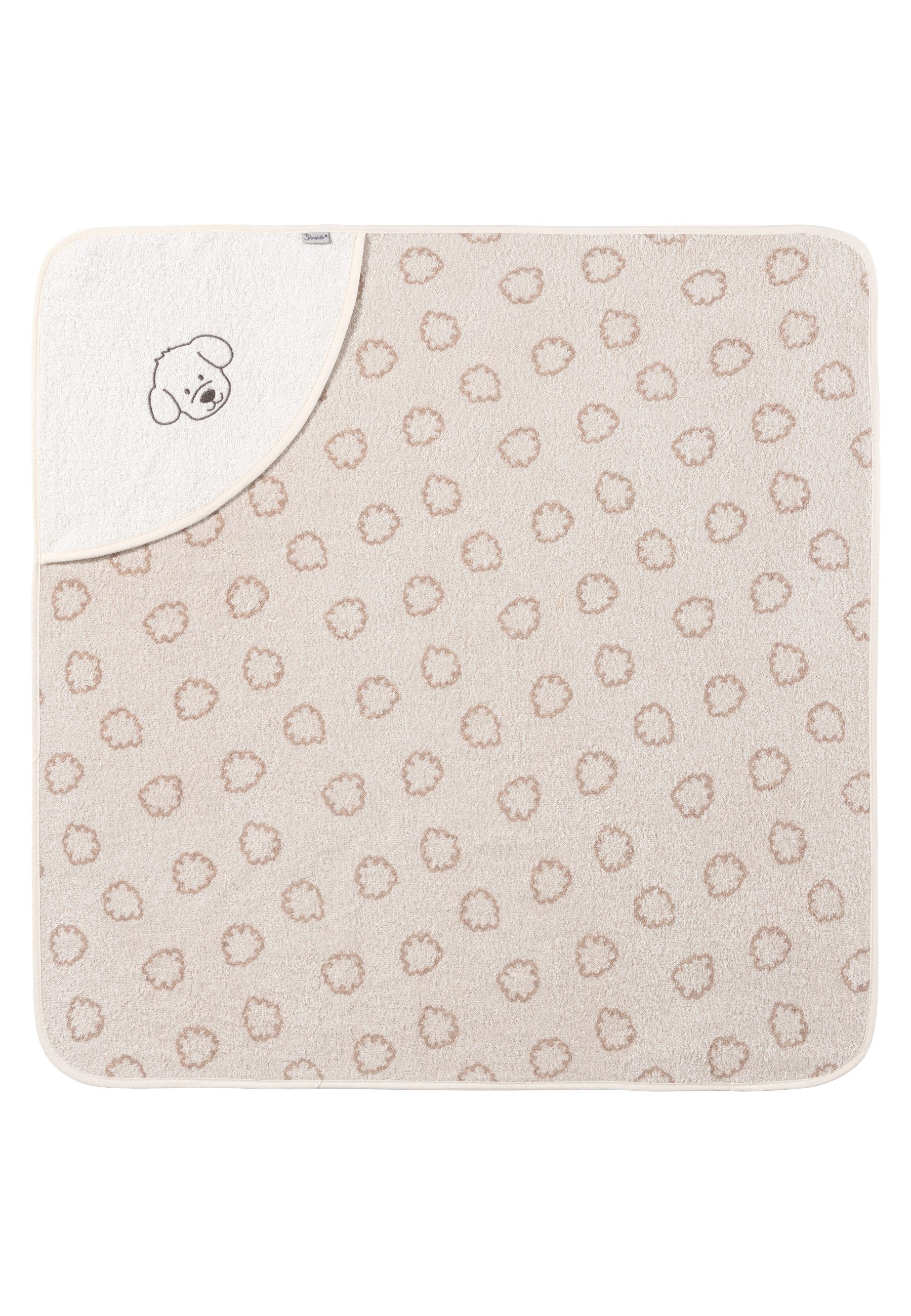 Sterntaler® Badetücher Kapuzenbadetuch 80x80 cm HUND Lucky, Frottee (1-St)