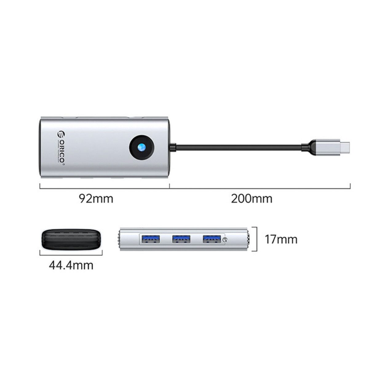 ORICO Laptop-Dockingstation PW11, 4K-HDMI, 5 Gbit/s und USB-C Power Delivery bis 100 W