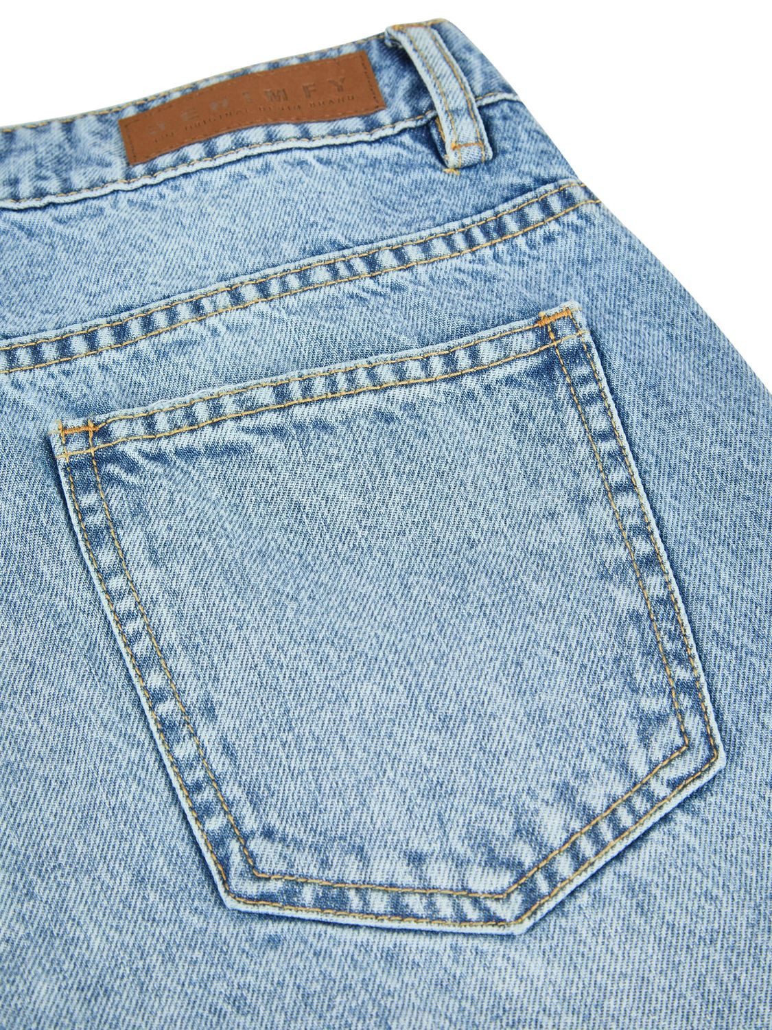 DENIMFY Relax-fit-Jeans Damen Jeanshose DFDana Wide Leg Fit Denimhose aus 100% Baumwolle – Bild 4 von 4