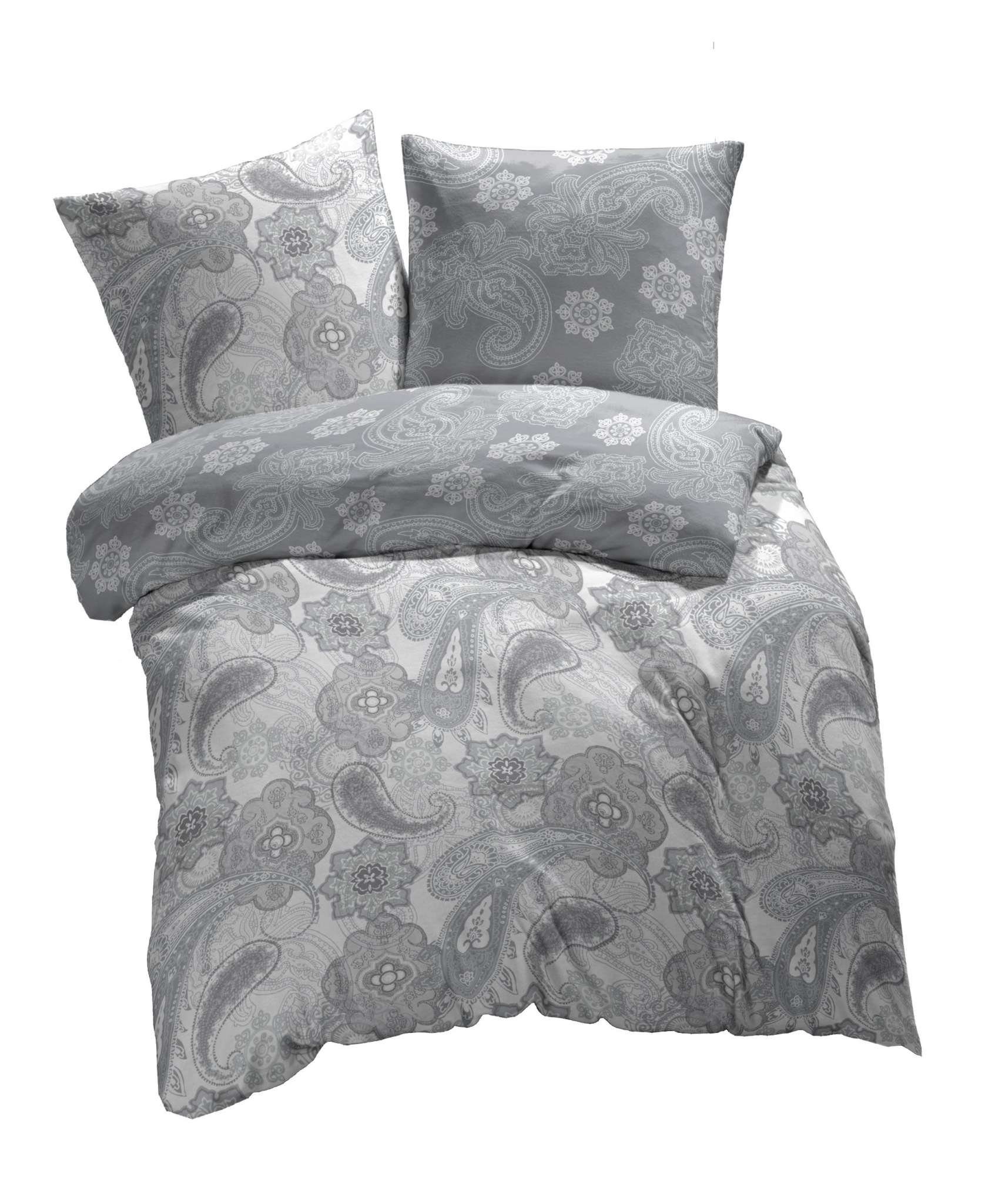 Bettwäsche etérea Mako Satin Bettwäsche Florina Paisley, etérea Himmlische Qualität, Mako-Satin, 2 teilig