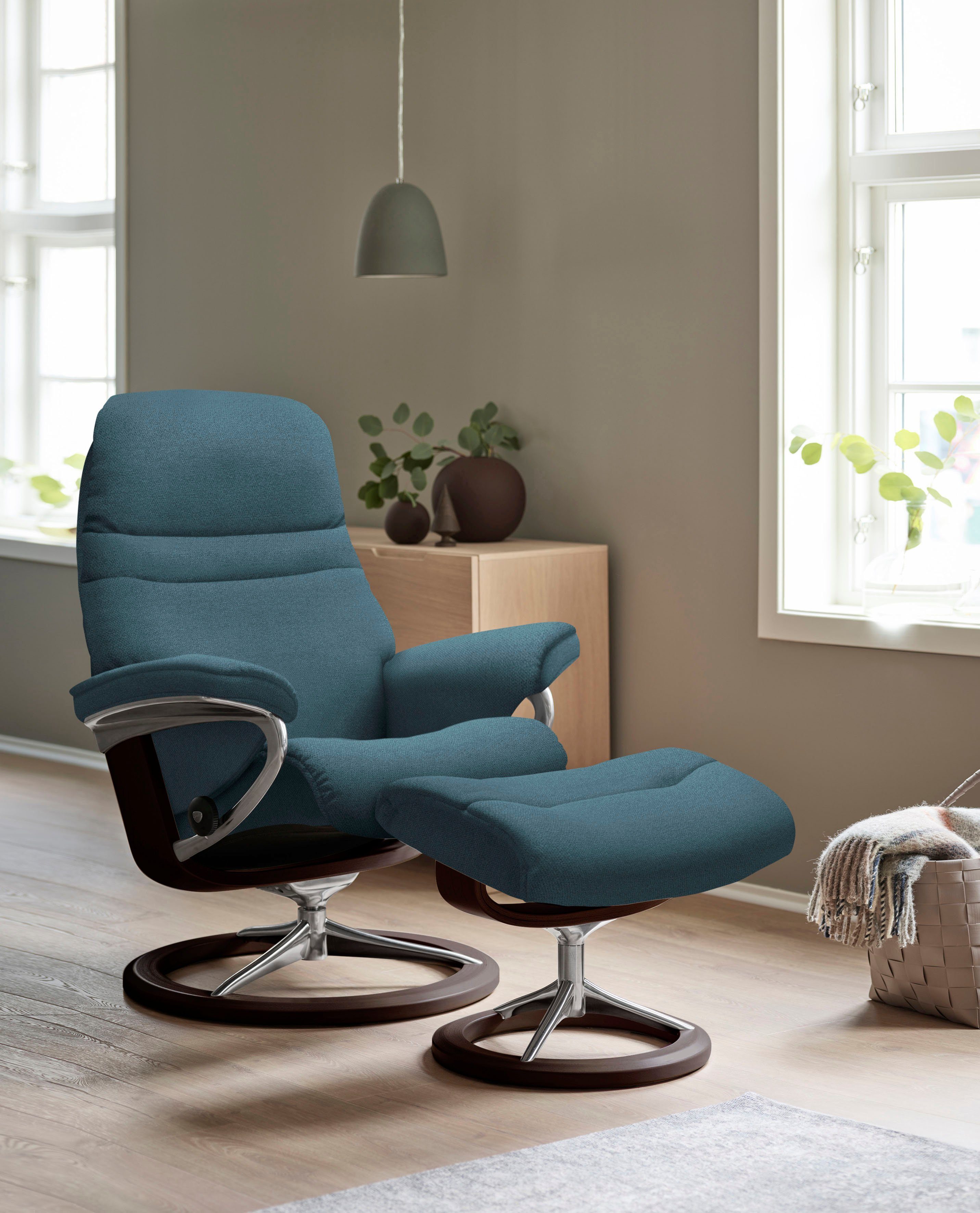 Sunrise, mit Größe Braun Base, Signature Stressless® S, Relaxsessel Gestell