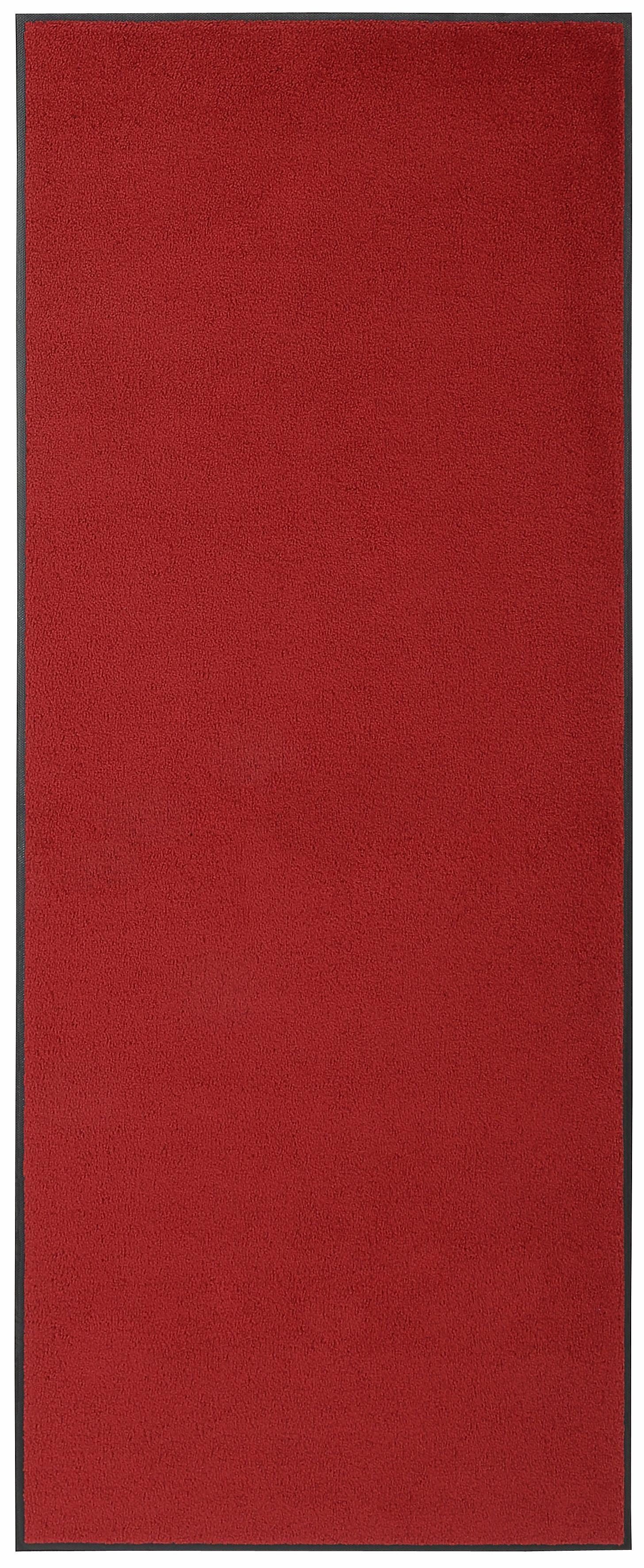 Läufer Original Uni, wash+dry rot Schmutzmatte, Schmutzfangteppich, rutschhemmend Kleen-Tex, Schmutzfangläufer, mm, 9 by rechteckig, Höhe