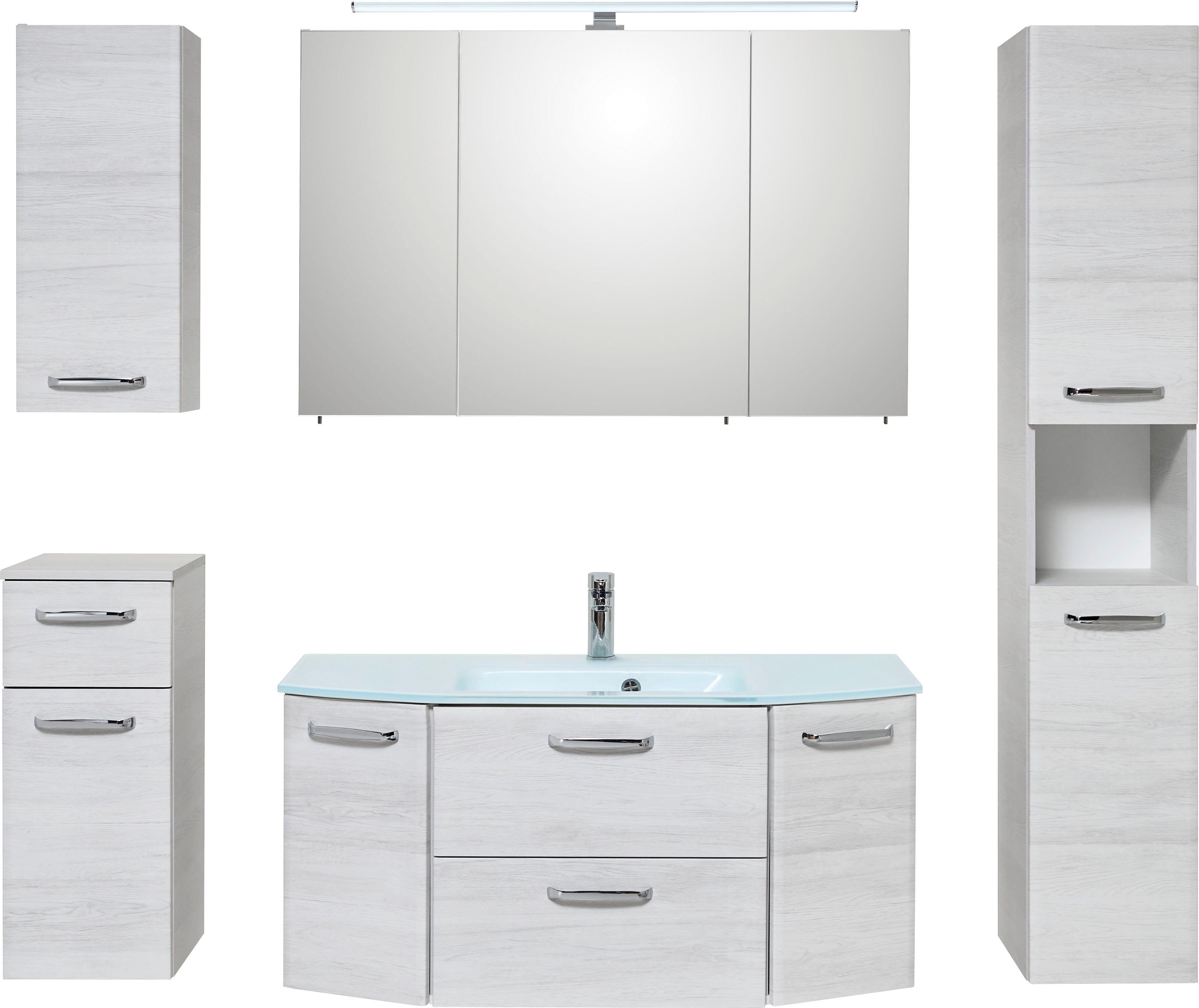 Saphir Badmöbel-Set Quickset 936 5-teilig, Keramik-Waschtisch günstig online kaufen