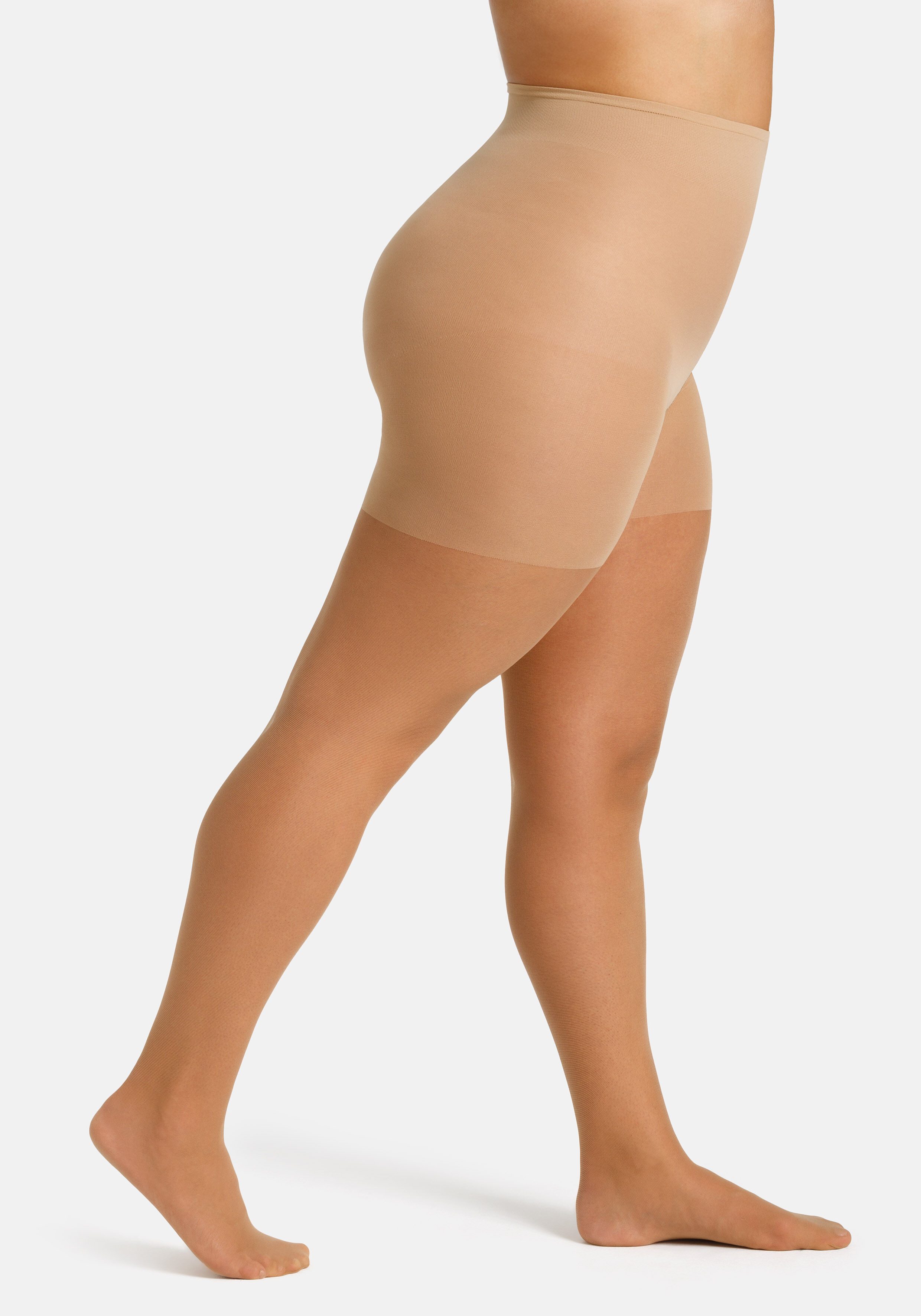 Camano Feinstrumpfhose fine curvy 20 DEN (2er Pack) Curvy-Tights, matt, extra breiter Bund