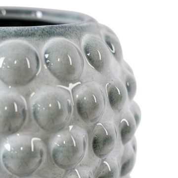 House Nordic Dekovase House Nordic Vase BUBBLES Blau Keramik 20x28 cm