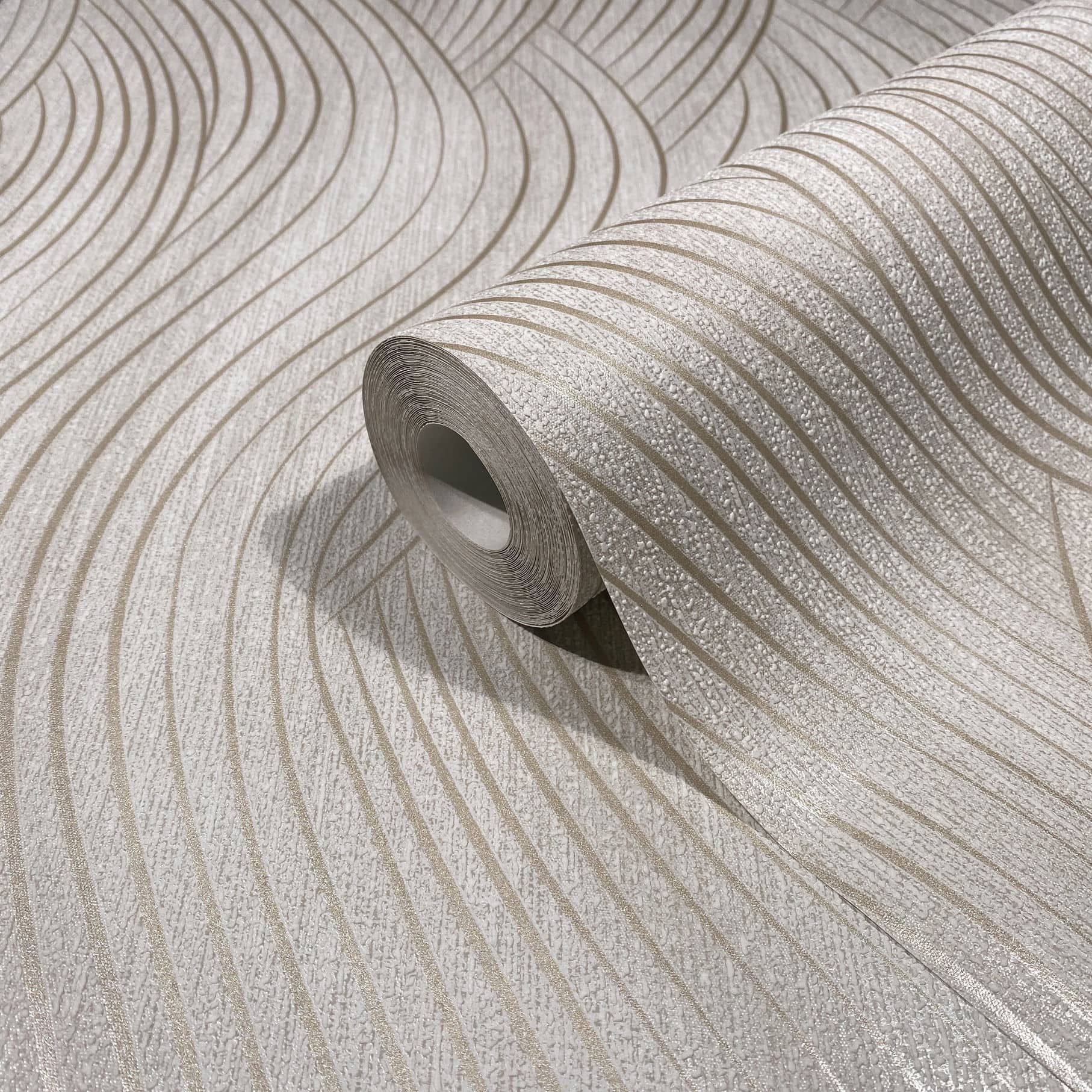 Marburg Vliestapete Tapete Wavy Stripes, geprägt, geometrisch, moderne Vlie günstig online kaufen