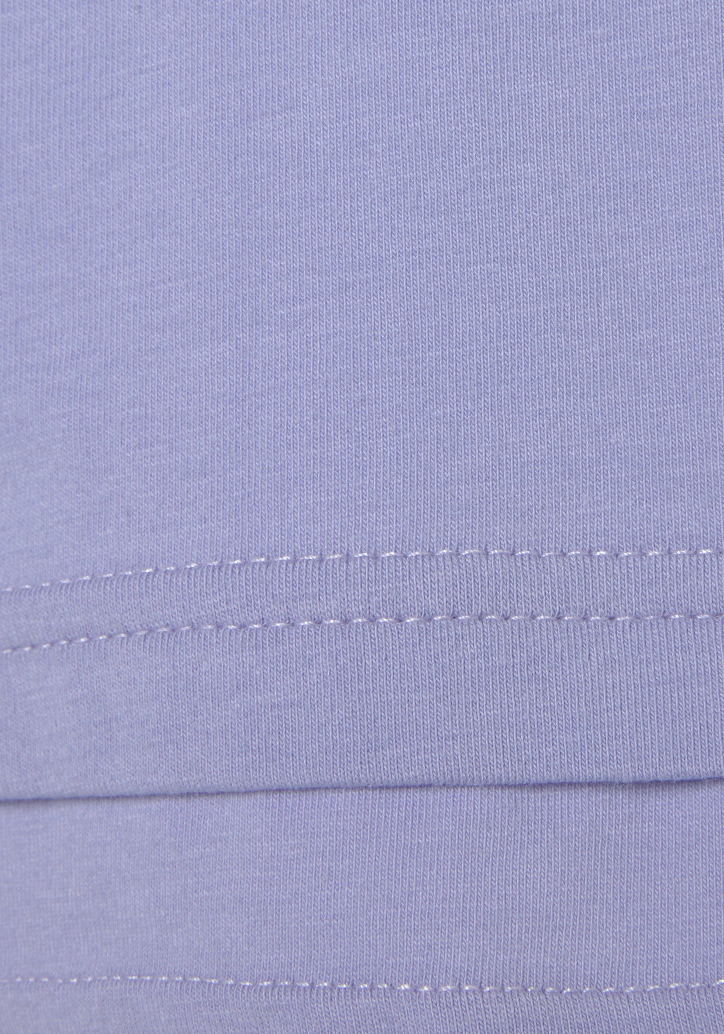 LASCANA Kurzarmshirt mit kastigem Schnitt und Lagen-Look