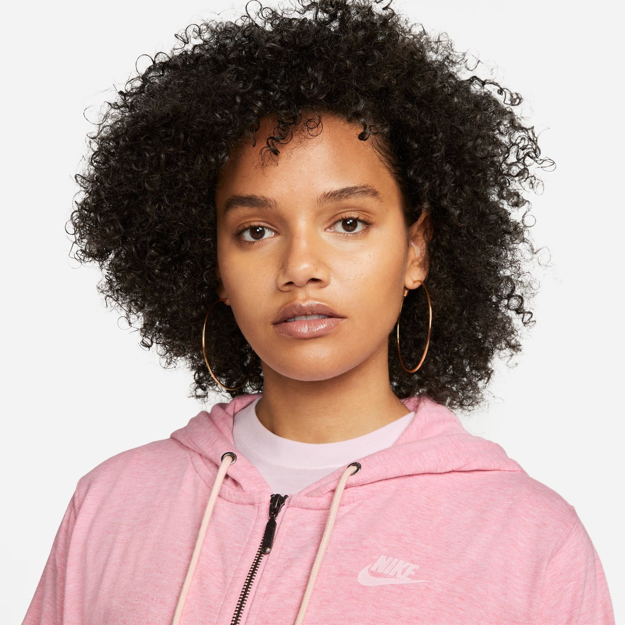 Nike Sportswear Kapuzensweatjacke Gym Vintage Hoodie Full-Zip rot Women's