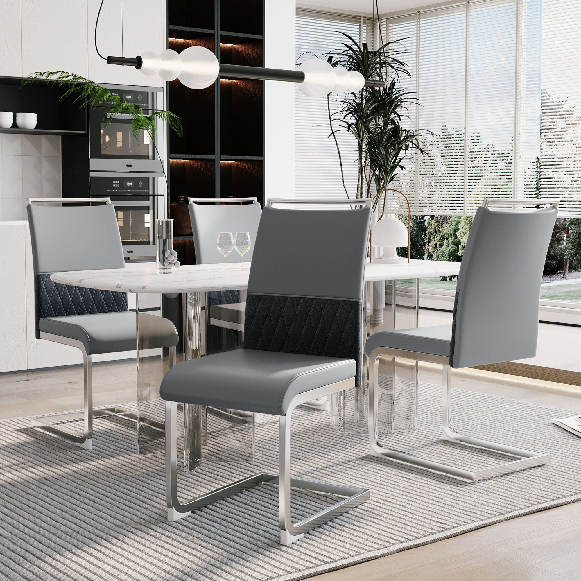 IDEASY Freischwinger 2/4/6St, Schwingstühle Tragfähigkeit 150kg, günstig online kaufen