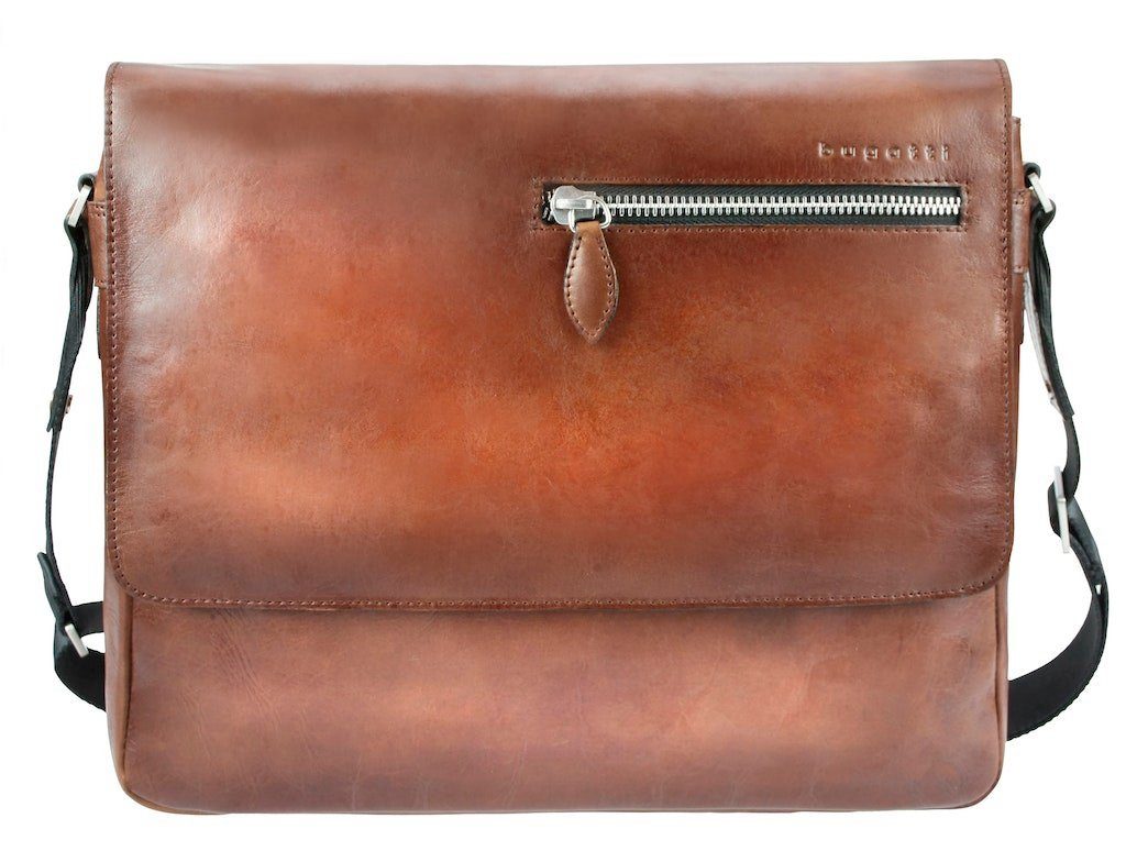 bugatti Aktentasche DOMUS Messenger cognac