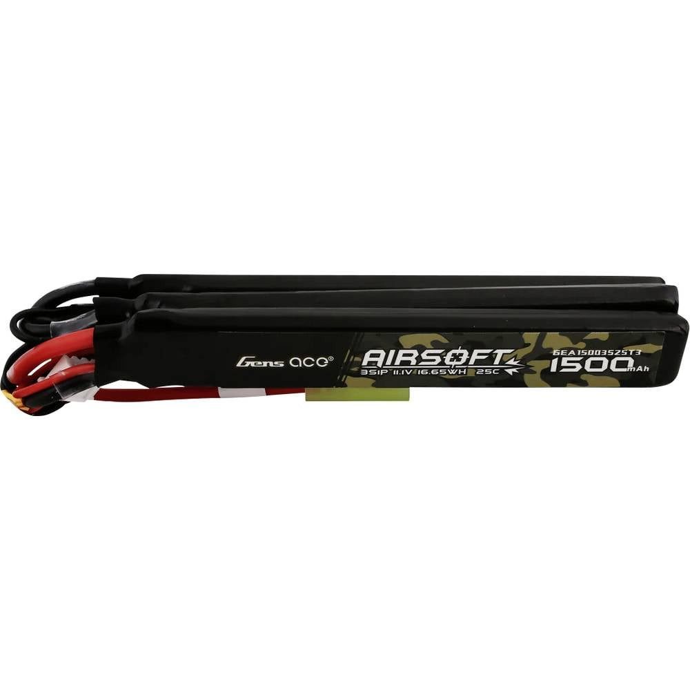 25C 1500mAh 3S1P 11.1V Nunchuck 3X Airsoft Gun Akku