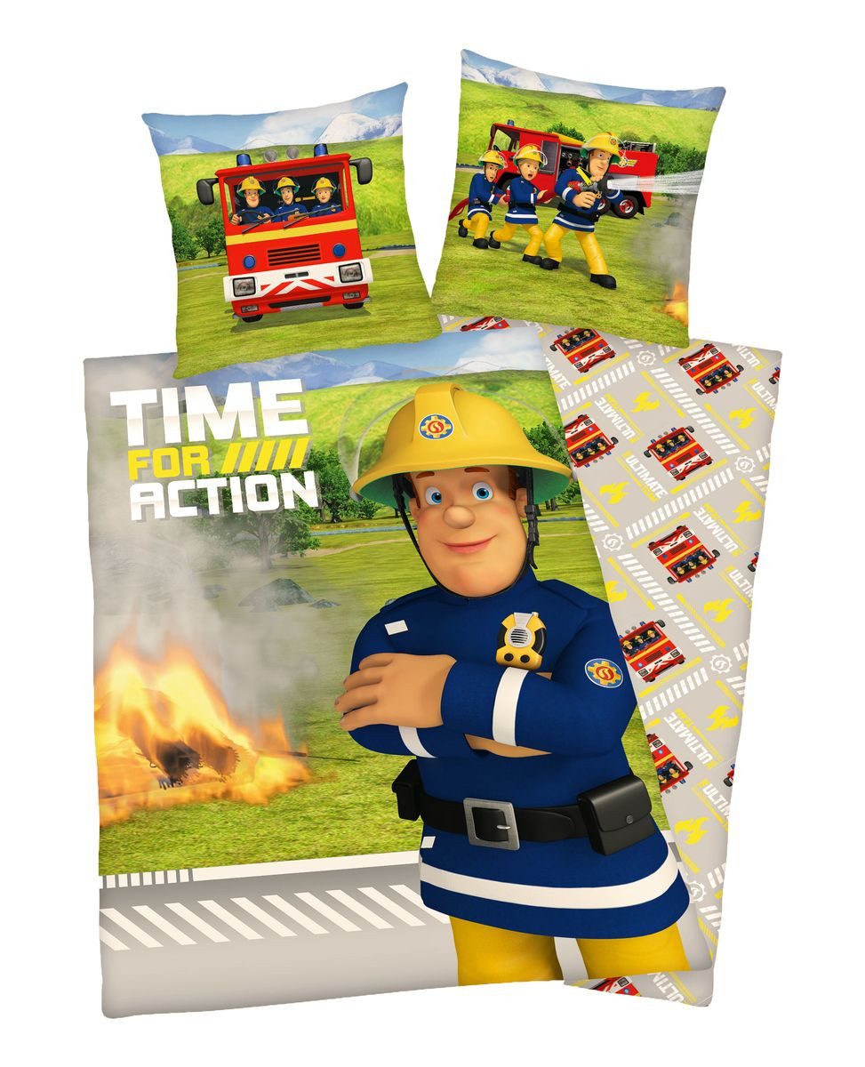 JACK Kinderbettwäsche 135x200cm Feuerwehrmann Sam Time günstig online kaufen