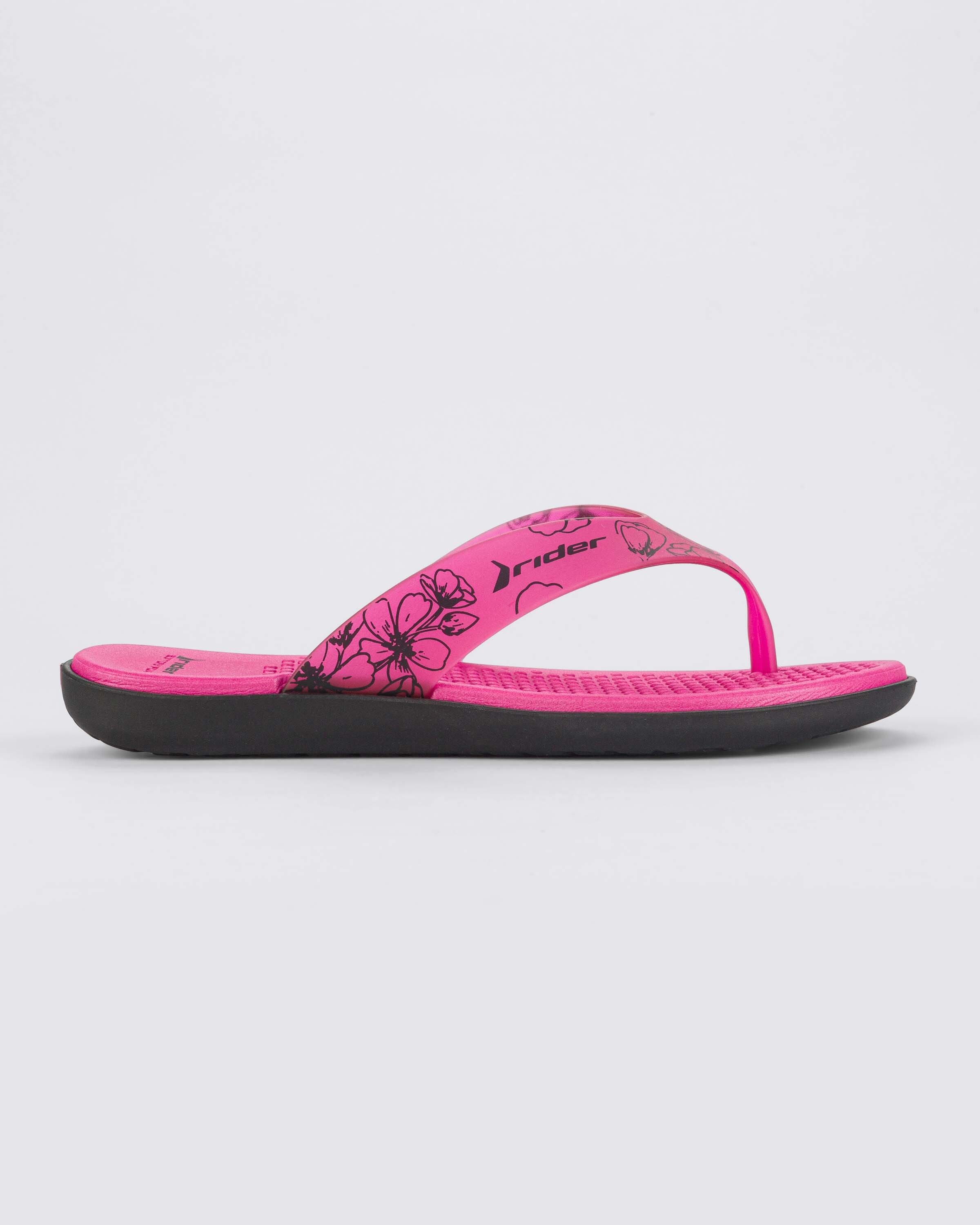 Rider AQUA V FEM - Badelatschen / Slides Pantolette Flip Flops - rutschfeste Innensohle - sportliches Design