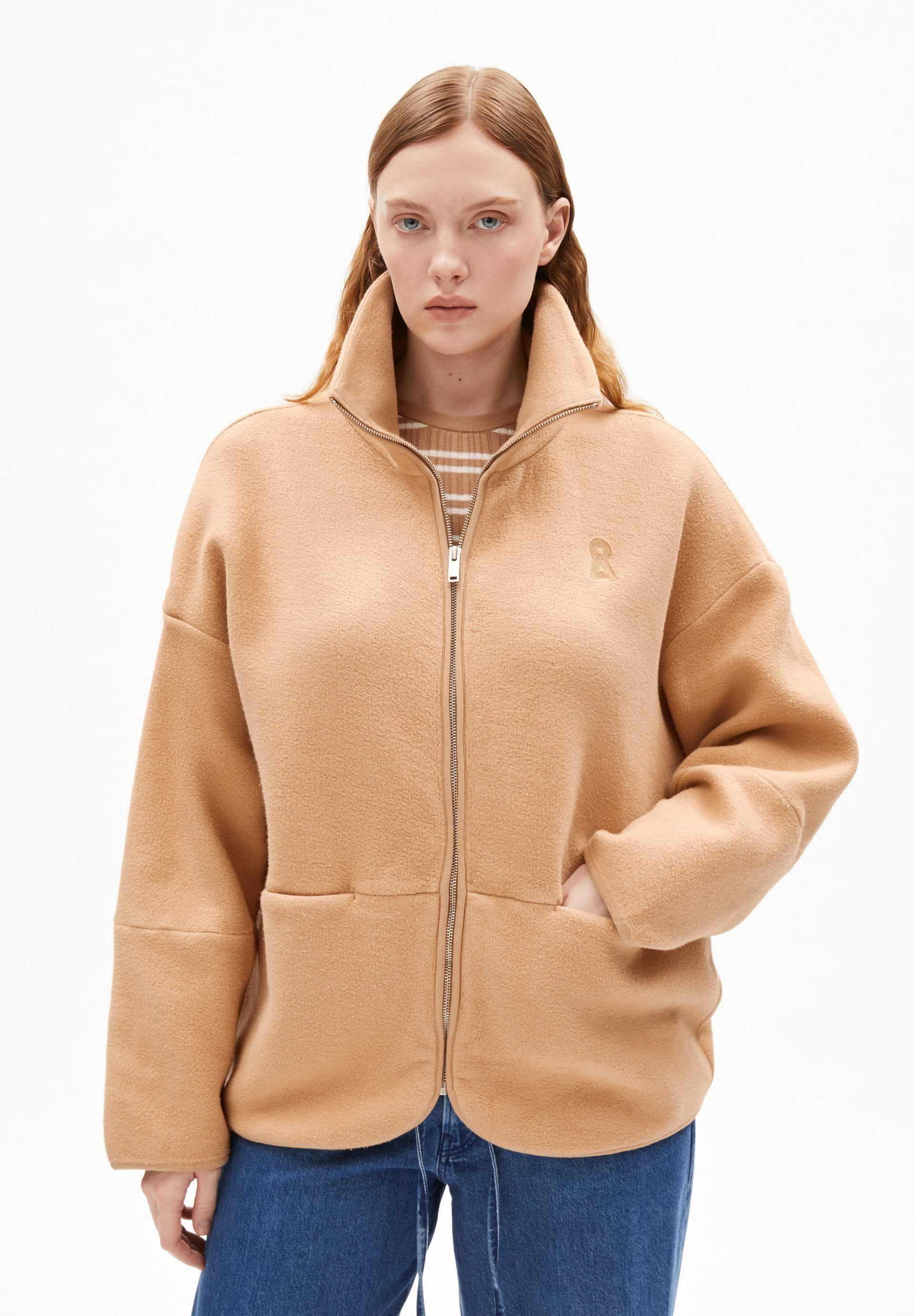 Armedangels Blouson ANAAWIL Fleecejacke aus Bio-Baumwolle günstig online kaufen