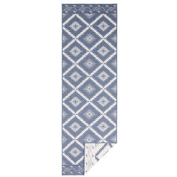 Teppich In- & Outdoor Wendeteppich Malibu Blau Creme, NORTHRUGS, rechteckig, Höhe: 5 mm