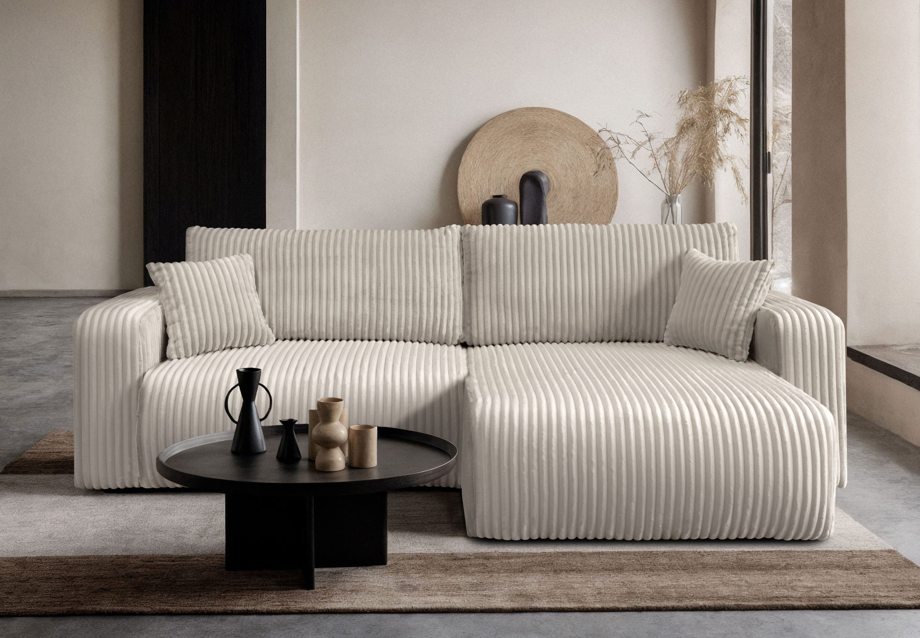 Lookway Ecksofa MOVE mit Schlaffunktion und Bettkasten, Breite: 247 cm