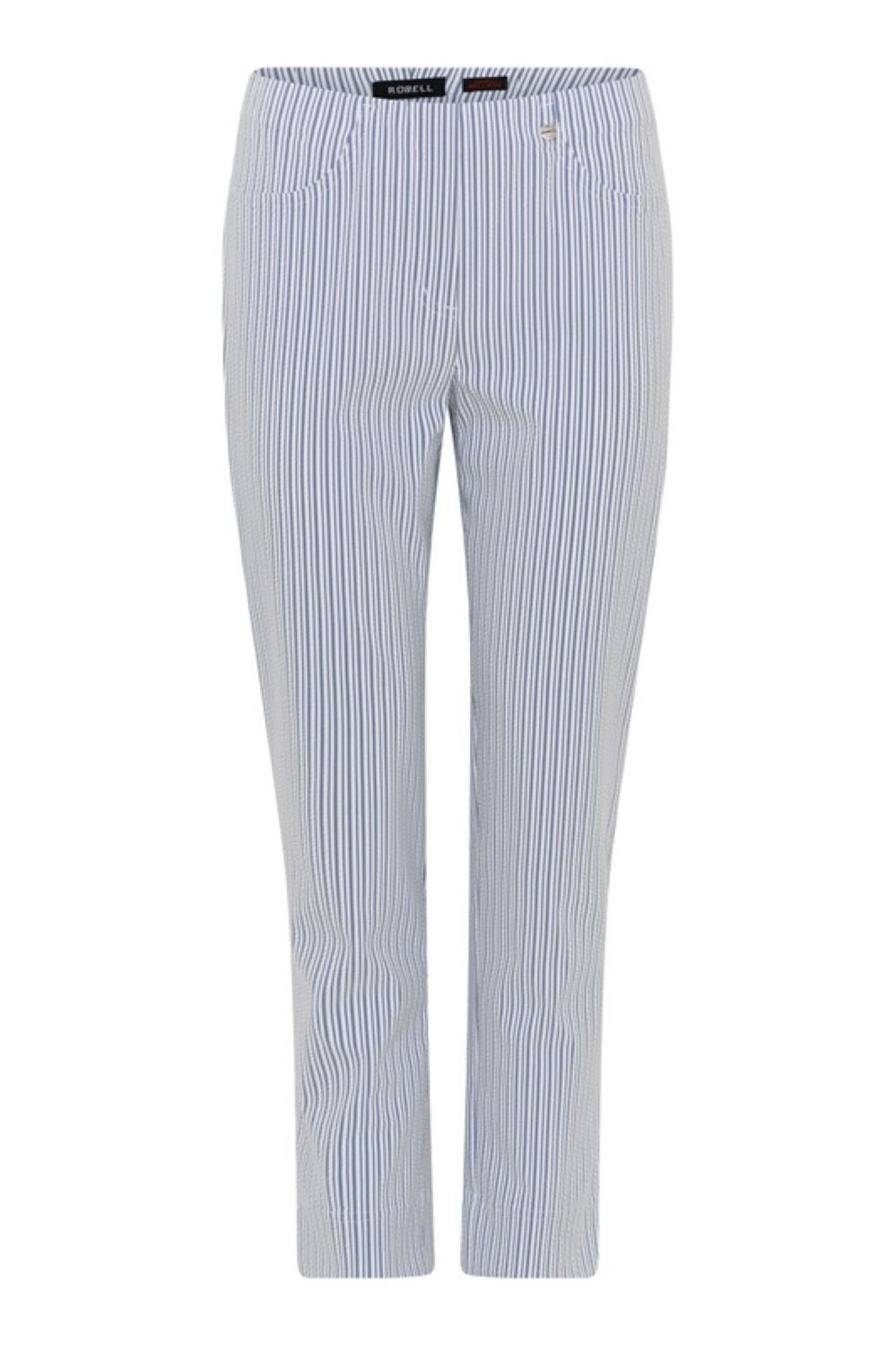Stoffhose Robell-Bella09-52642, leichte 7/8 Schlupfhose mit Gesäßtaschen