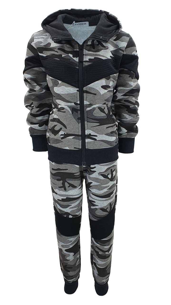 Fashion Boy Sweatanzug Army Sweatanzug Tarn Freizeitanzug camouflage, JF278