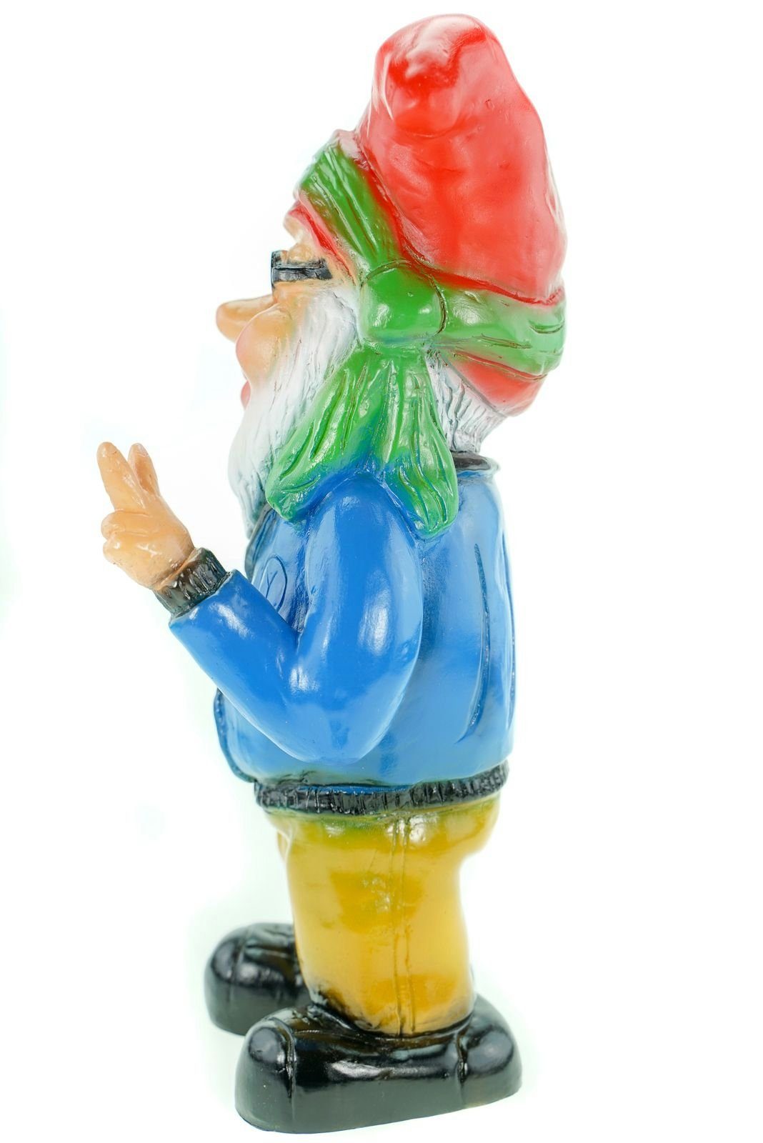 Hippie PVC Zwerg cm Schatzkiste Figur Garten Gartenzwerg Zwerg Kremers Gartenzwerg Cooler 32