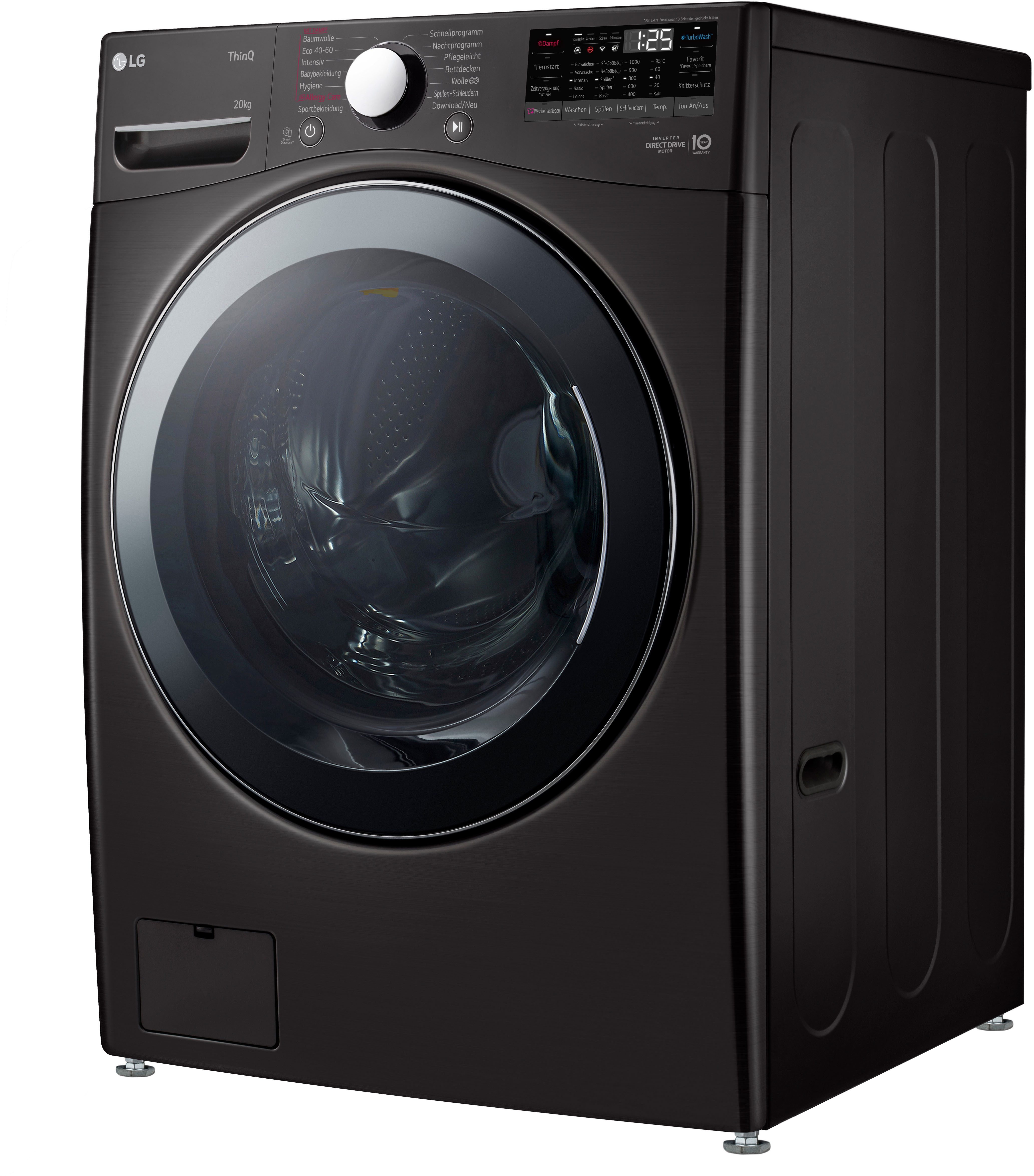 LG Waschmaschine Big Capacity F0WVT202B, 20 kg, 1000 U/min – Bild 5 von 5