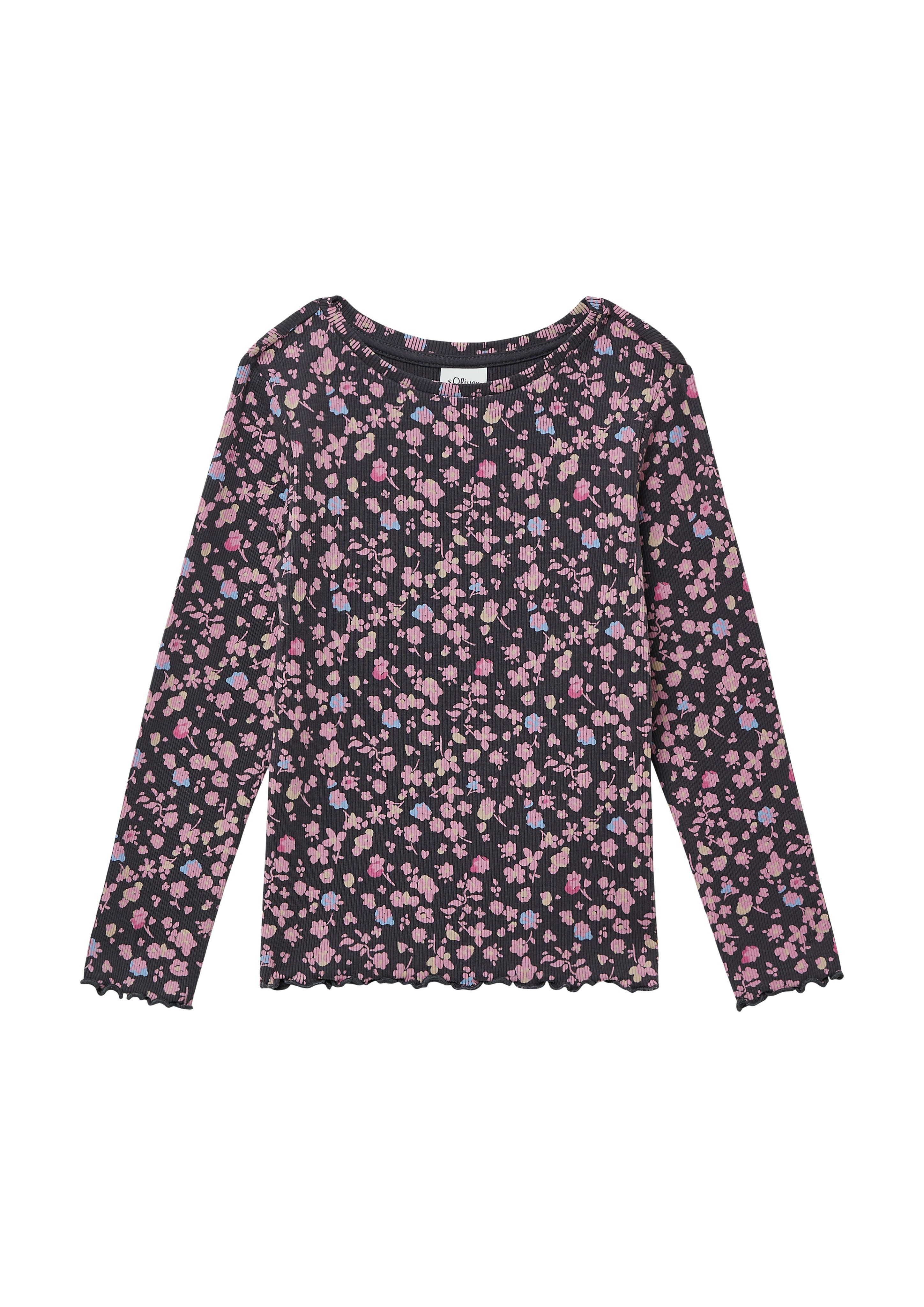 s.Oliver Junior Langarmshirt mit All-Over Print