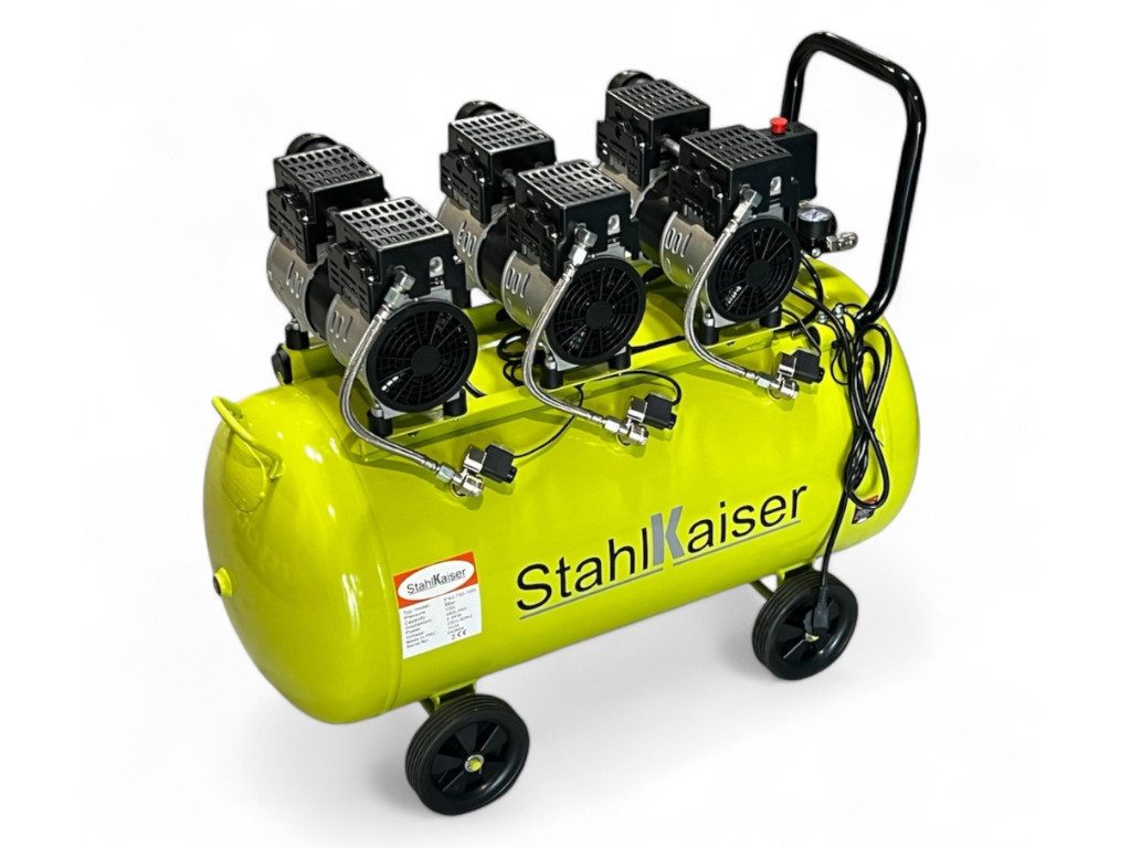 StahlKaiser Kompressor Stahlkaiser Ölfrei Flüsterkompressor 100L 3PS/8 Bar, günstig online kaufen