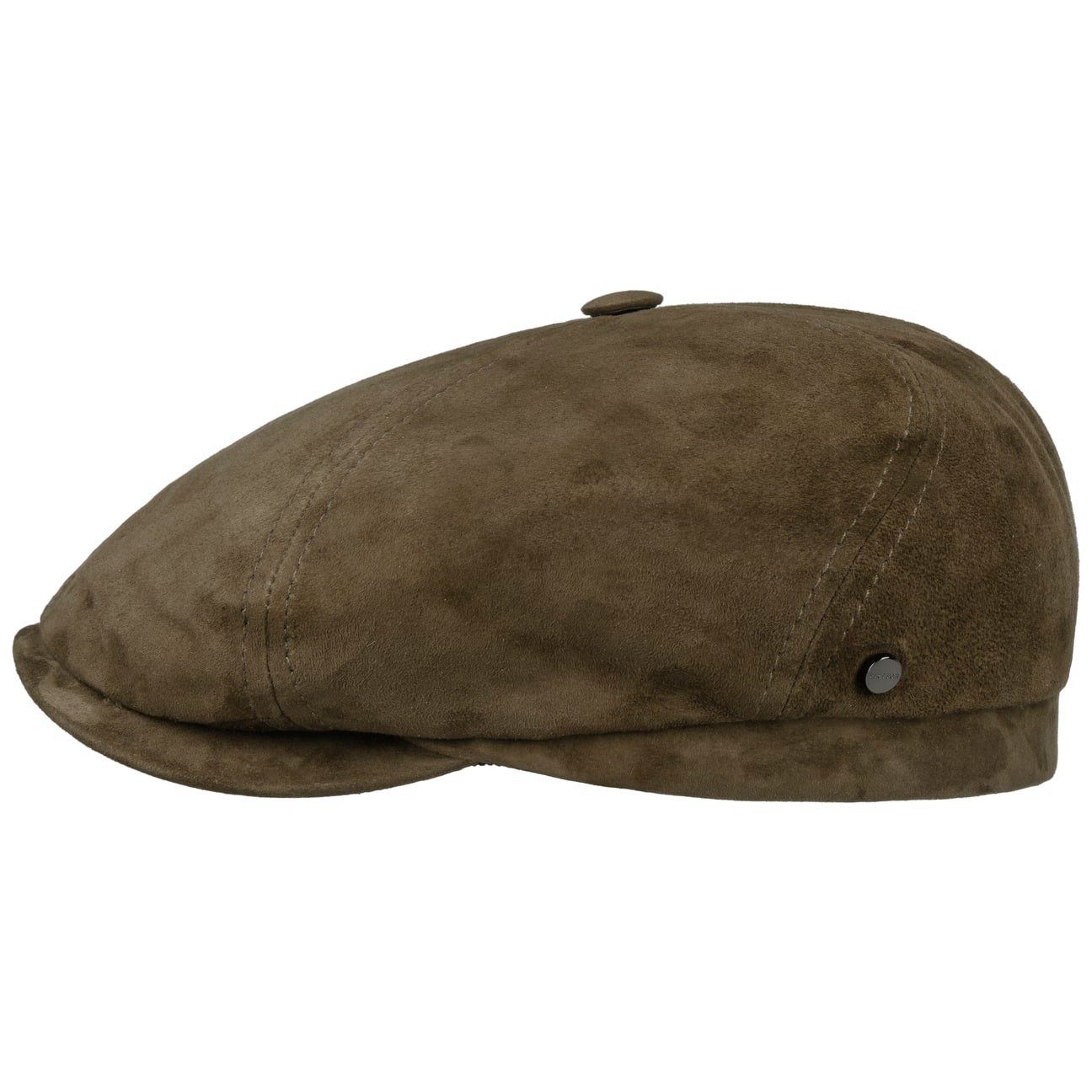 Stetson Flat Cap (1-St) Ledercap mit Schirm, Made in Germany