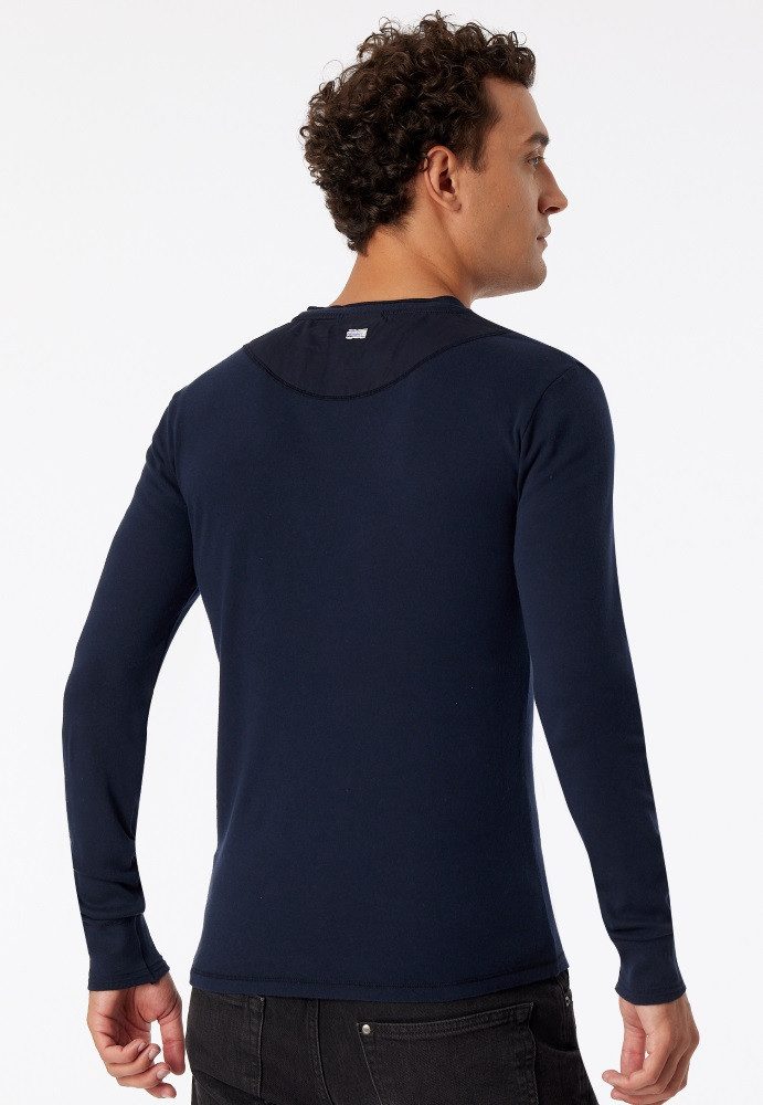 Schiesser Langarmshirt Freizeit Revival Karl-Heinz dunkelblau günstig online kaufen