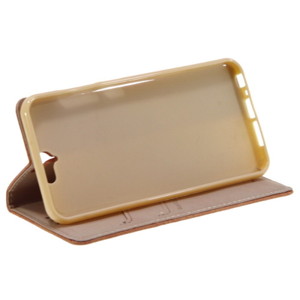 Handytasche Book Case Handyhülle für HTC One A9 Gold (Book Cover)