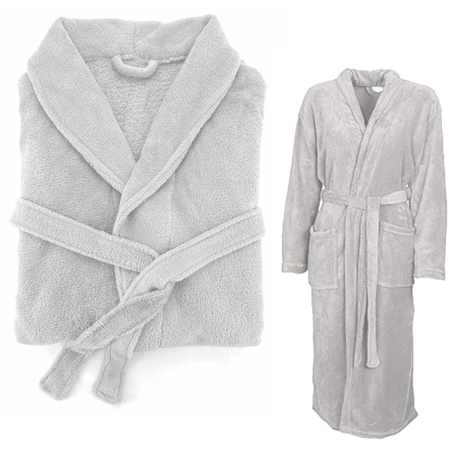 heimtexland Bademantel Super Soft Bademantel Teddy Fleece Morgenmantel, Mid günstig online kaufen